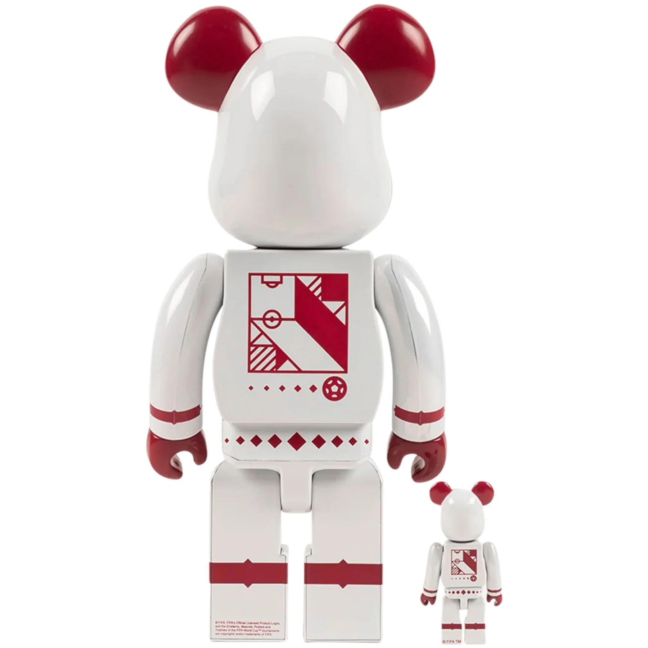  Medicom Toy FIFA World Cup Qatar 2022 100% & 400% Set "White Chrome" | Farsel