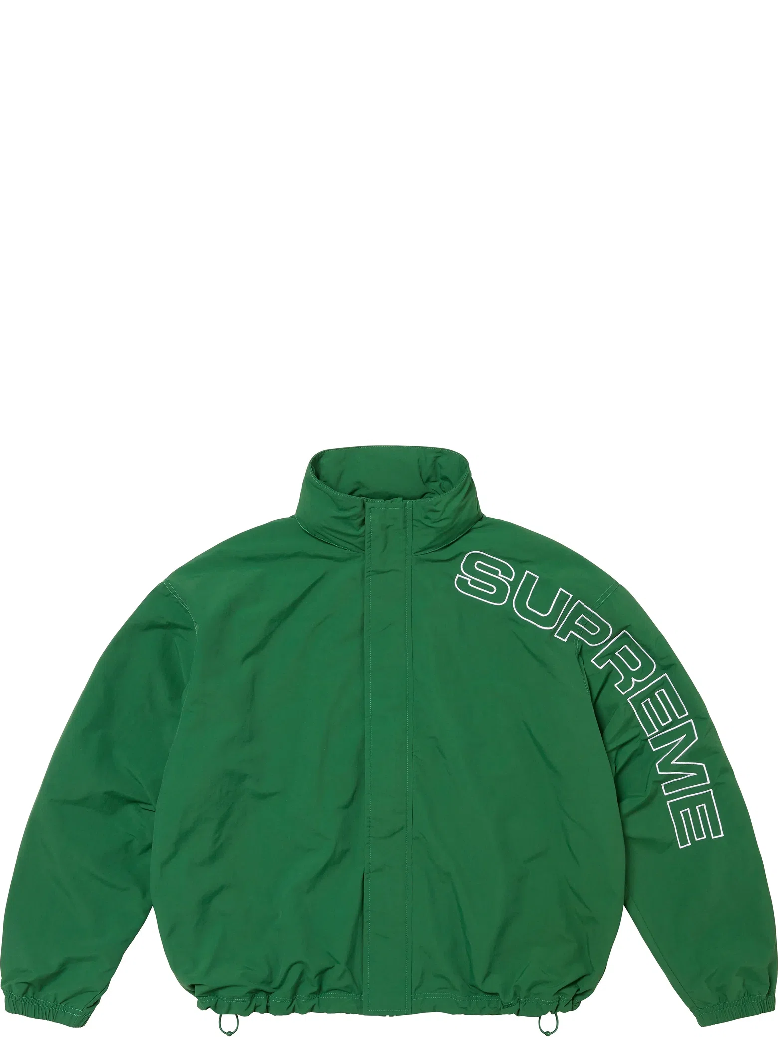 Куртки Supreme FW24 Spellout Embroidered Track Jacket "Dark Green" | Farsel