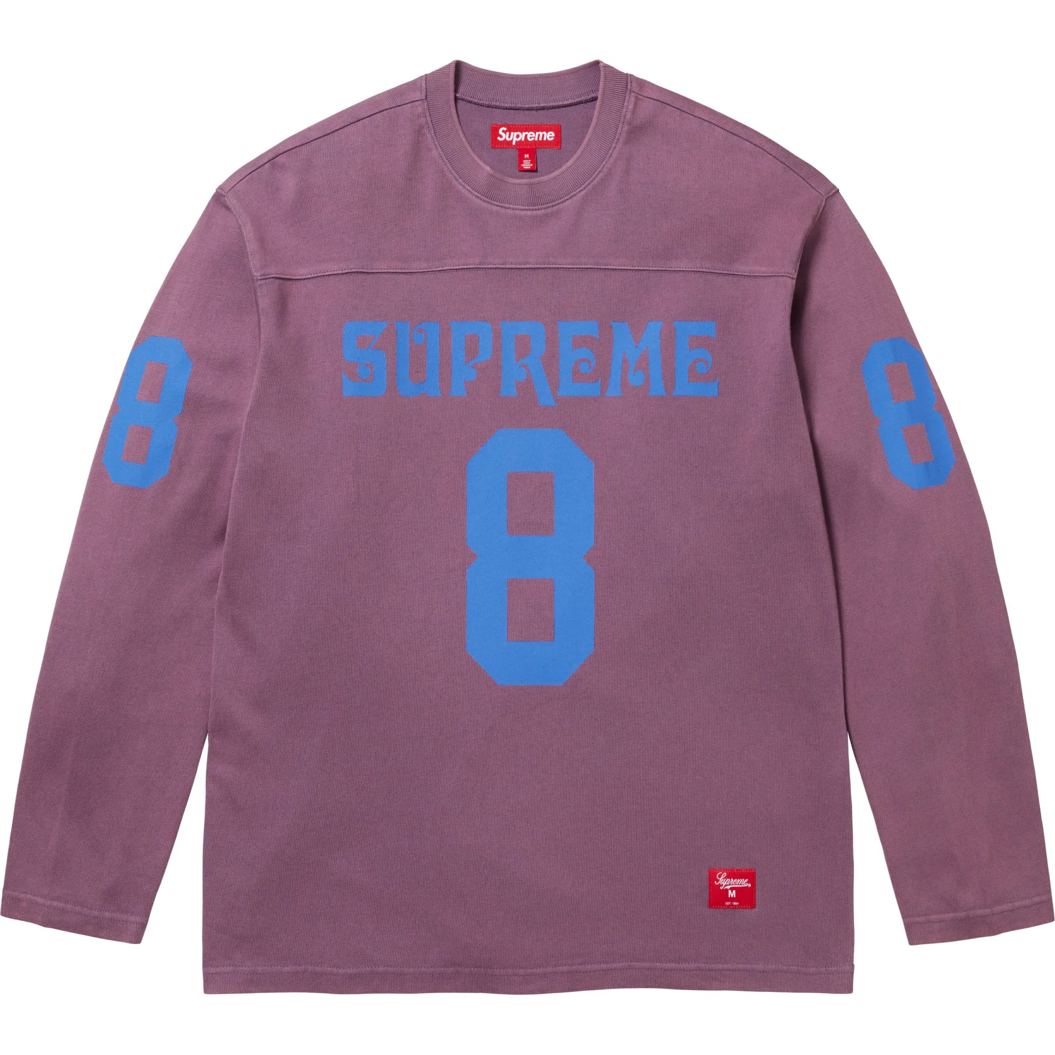 Лонгсливы Supreme SS25 Affiliated L/S Football Top "Dusty Purple" | Farsel