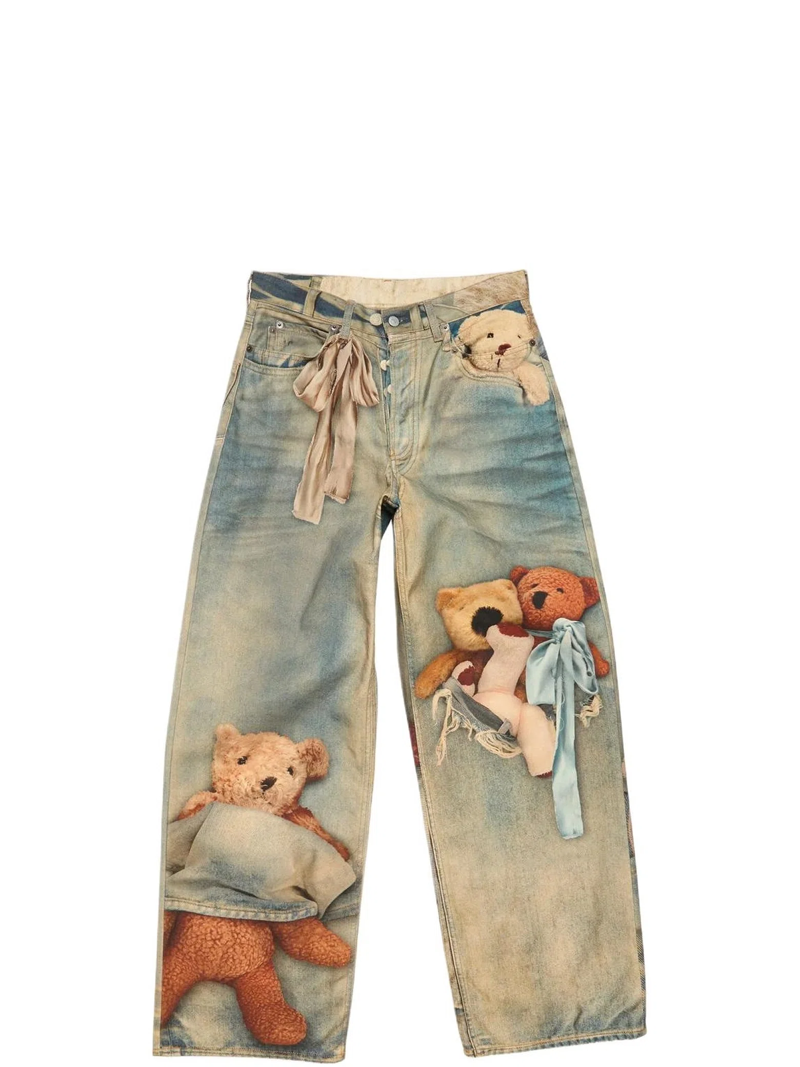 Джинсы Acne Studios Loose Fit Jeans 1981 "Mid Blue" | Farsel