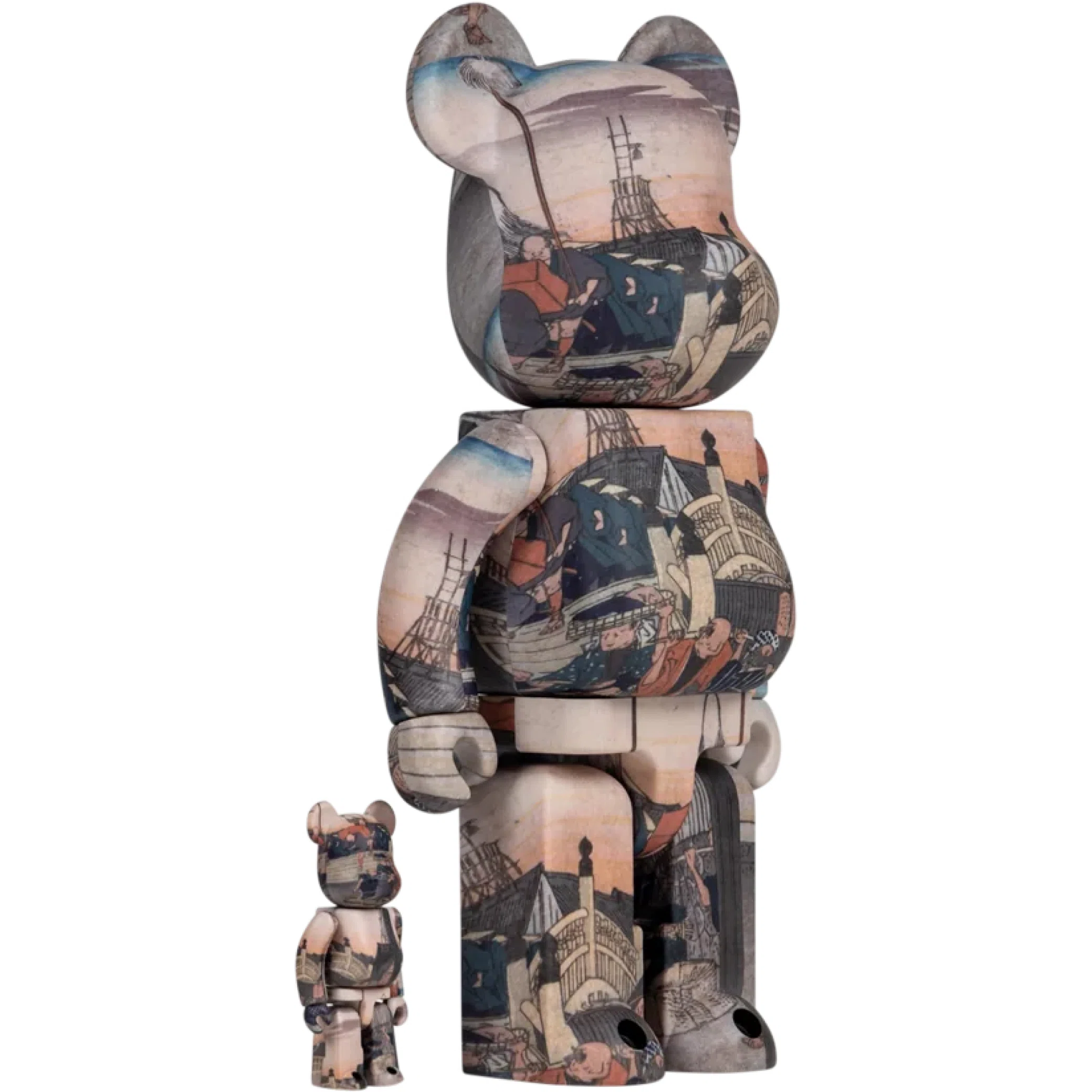Игрушки Medicom Toy Utagawa Hiroshige 53 Stations of Tokaido Bearbrick "100% and 400%" | Farsel