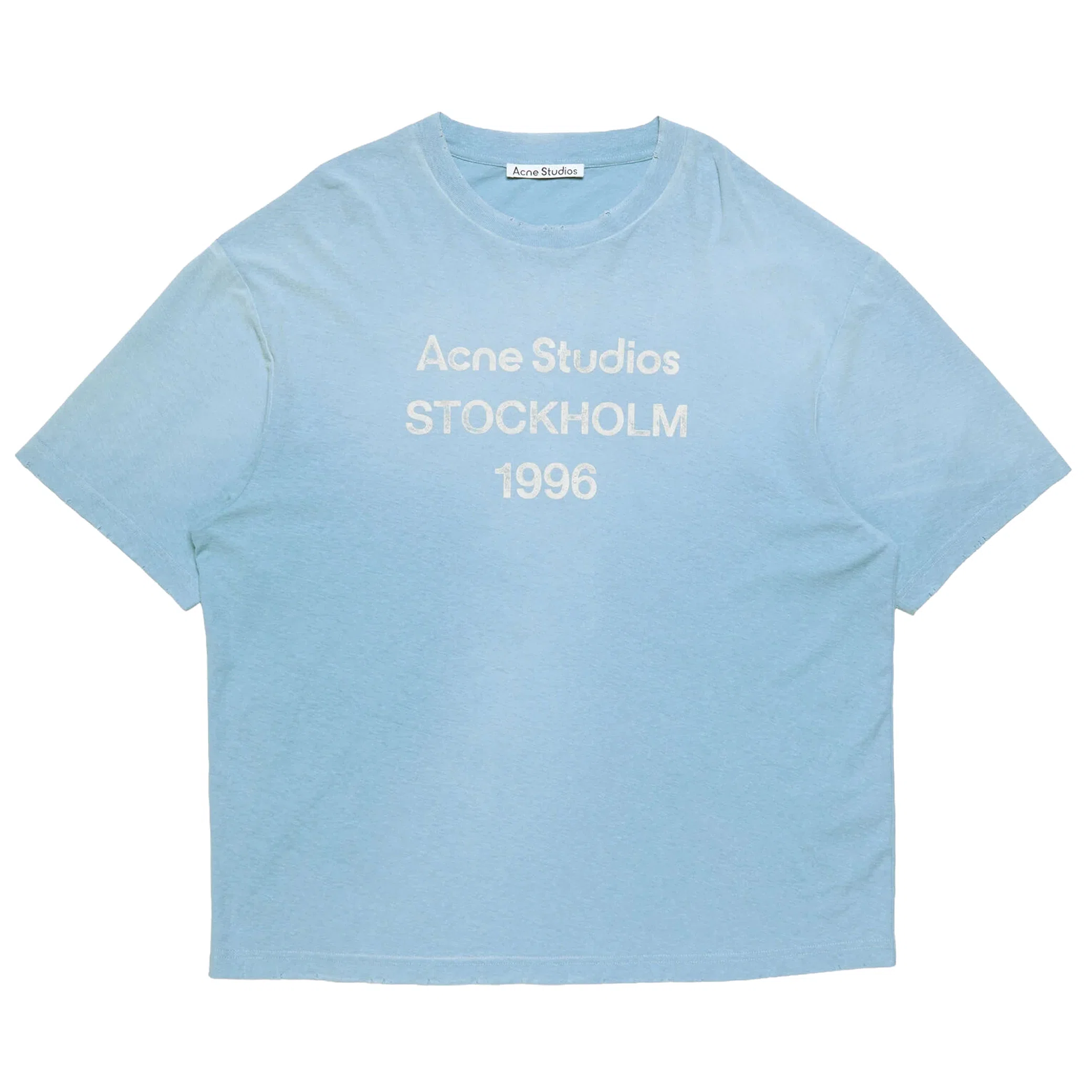 Футболки Acne Studios Sprayed Logo T-shirt "Cornflower Blue" | Farsel