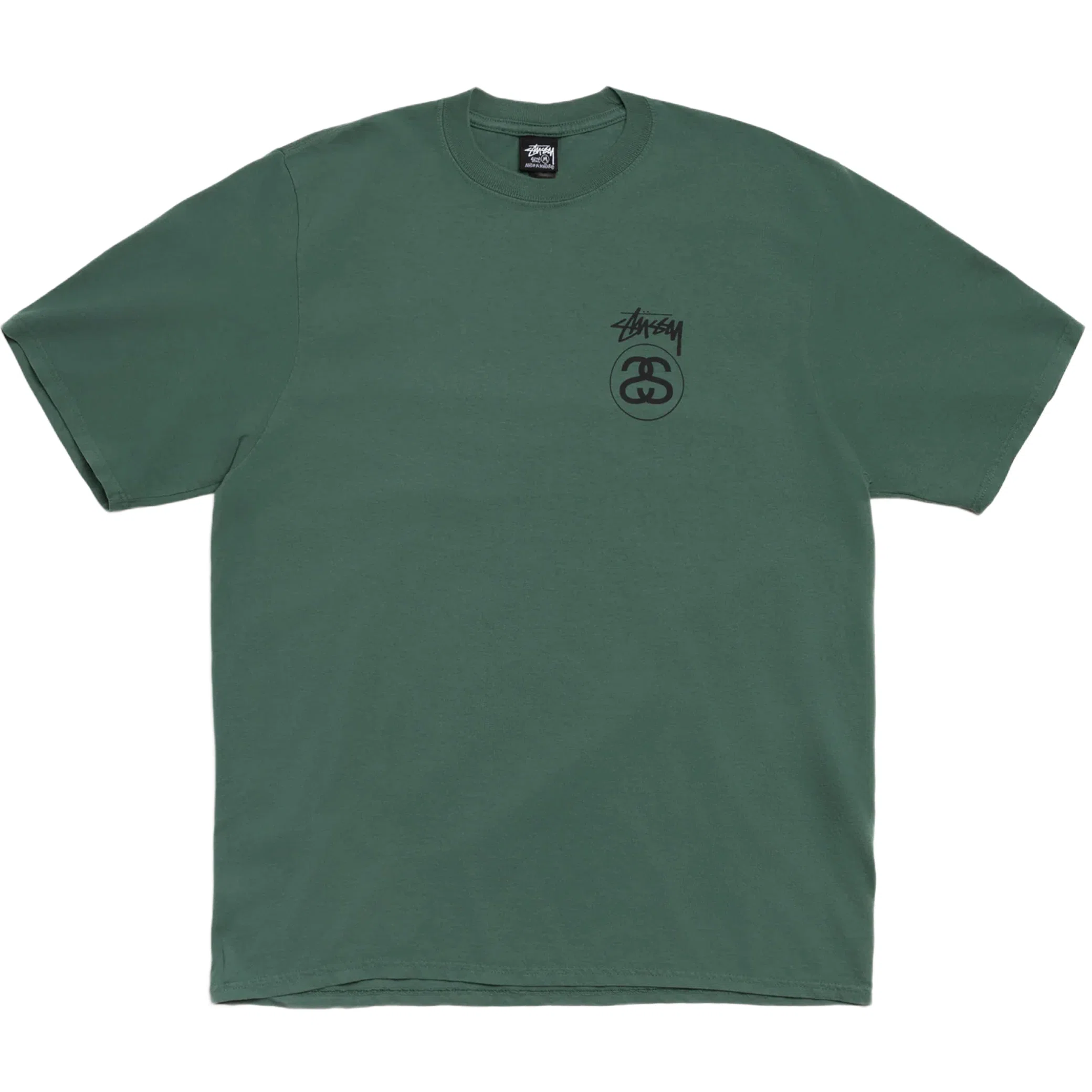 Футболки Stussy Stock Link Tee Pigment Dyed "Pine" | Farsel