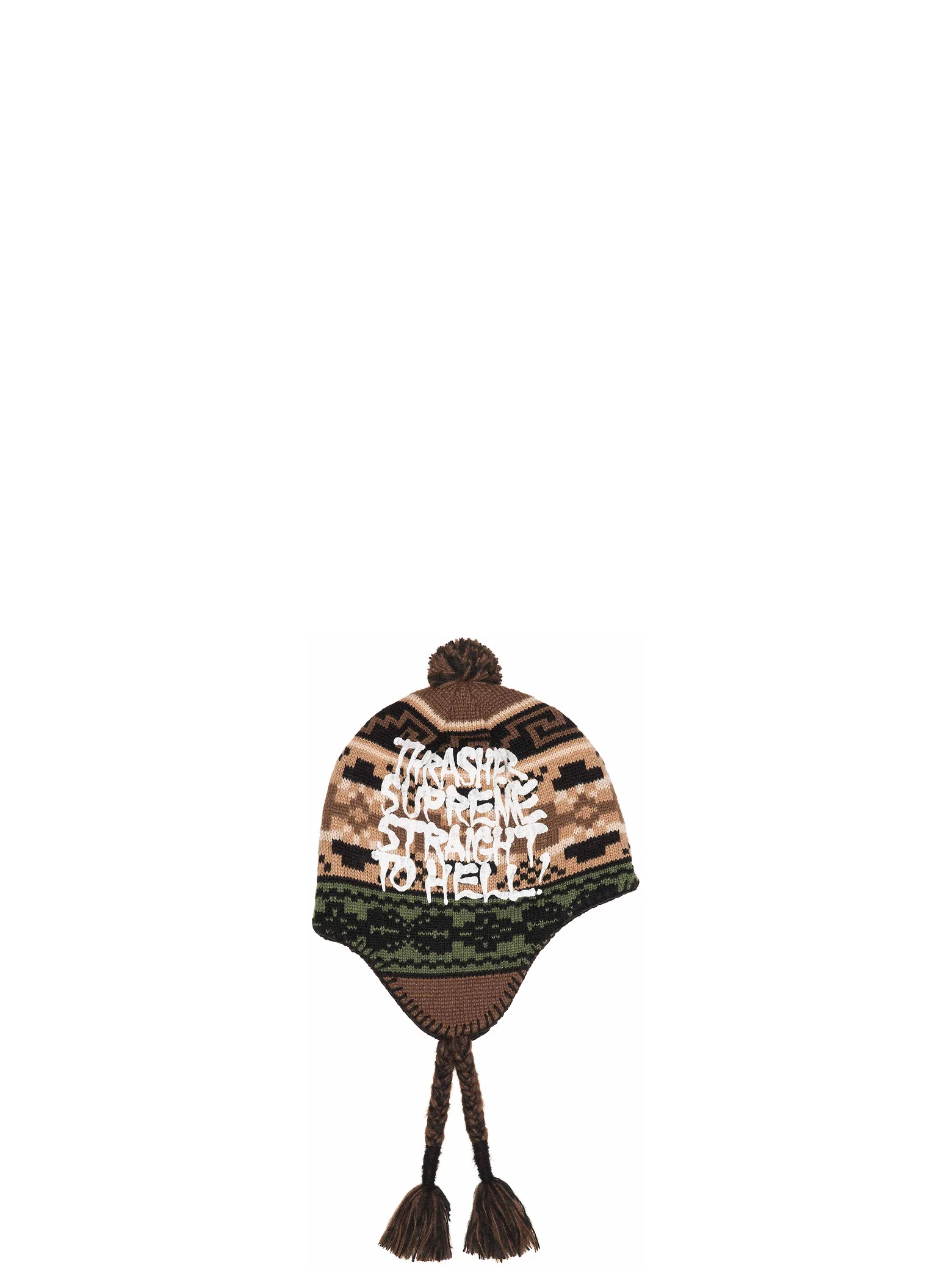 Шапки Supreme FW24 Thrasher Earflap Beanie "Brown" | Farsel