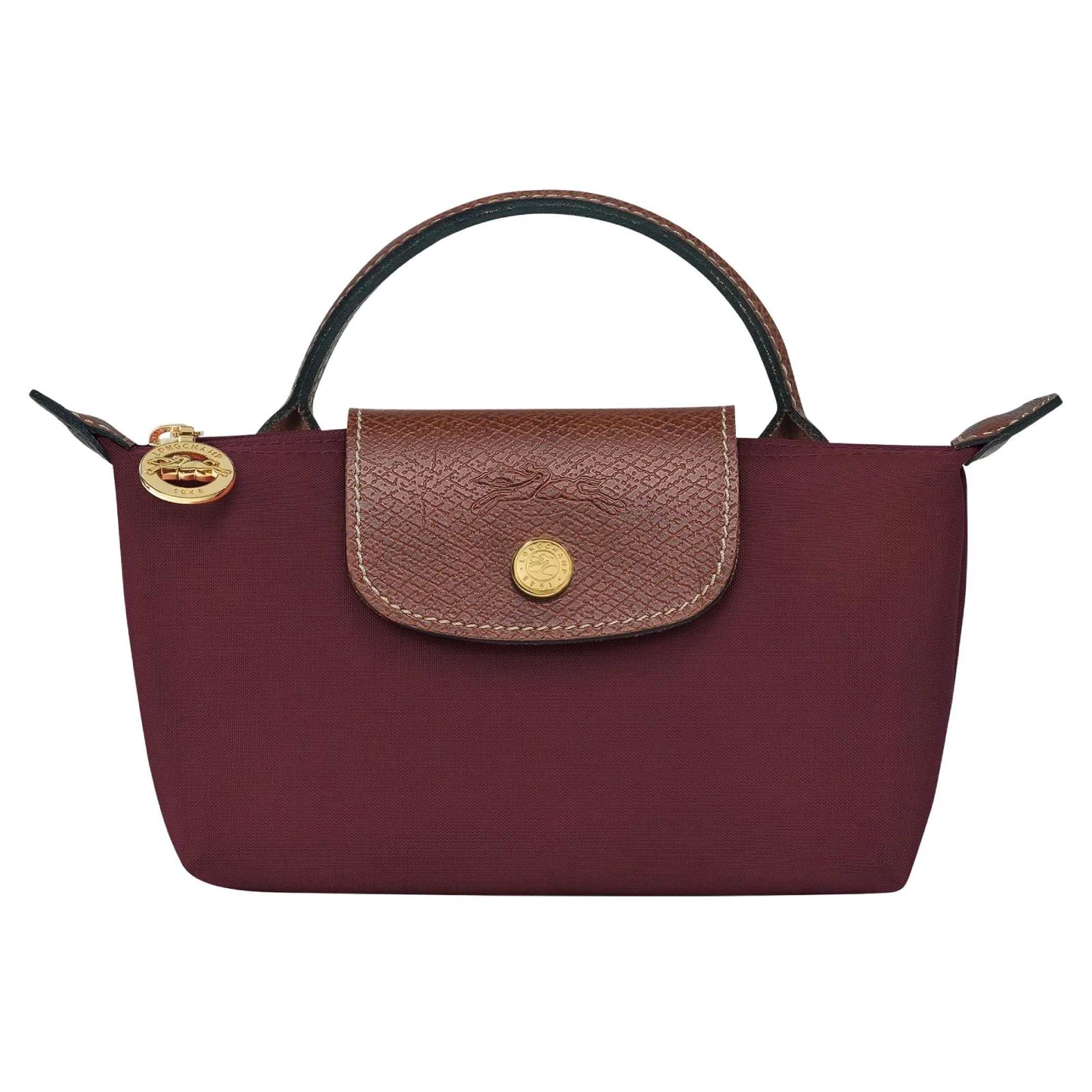 Сумки Longchamp Le Pliage Green Pouch With Handle "Burgundy" | Farsel