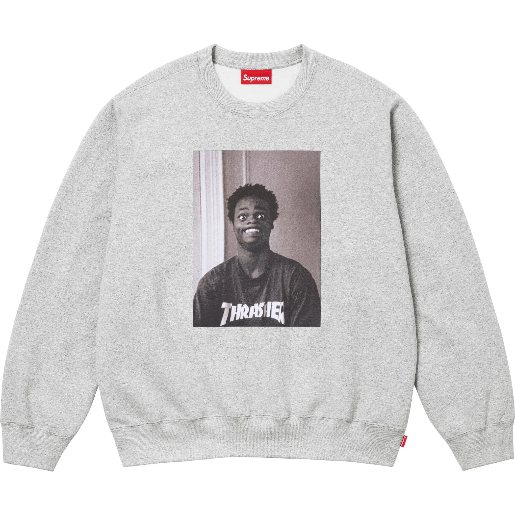 Свитшоты Supreme FW24 Thrasher Crewneck "Heather Grey" | Farsel