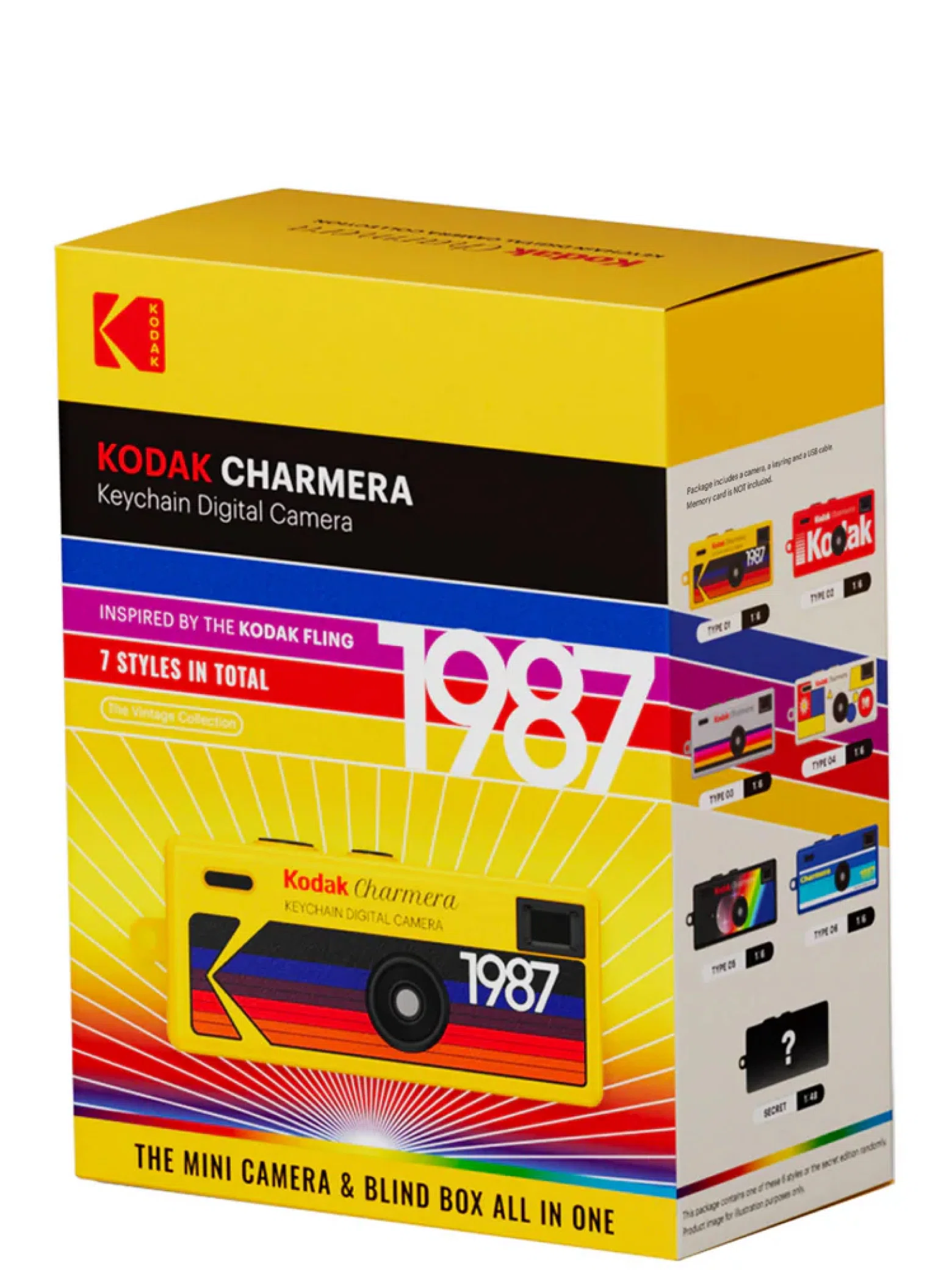 Брелоки Kodak Charmera Keychain Digital Camera Blind Box | Farsel