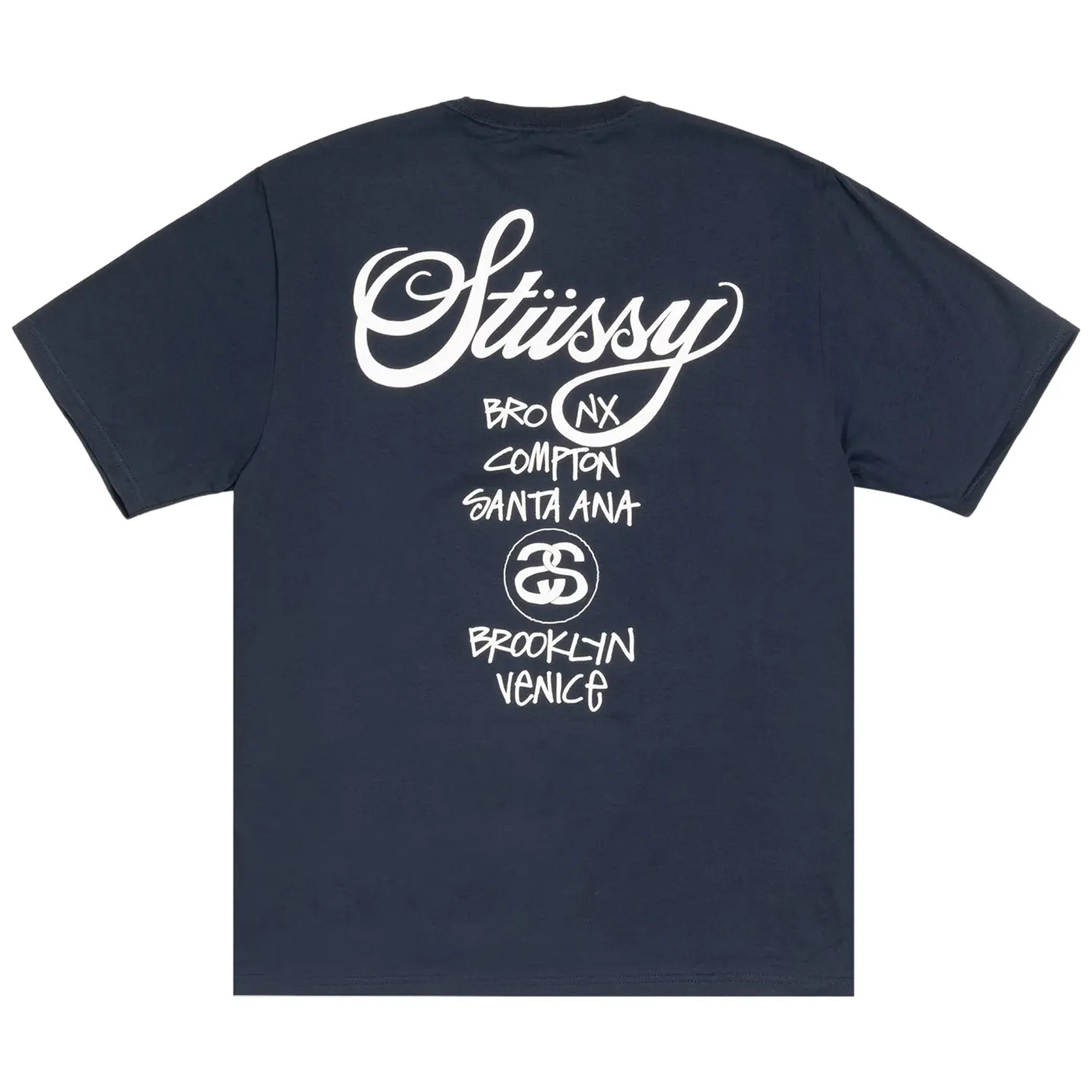 Футболки Stussy World Tour Tee "Navy" | Farsel