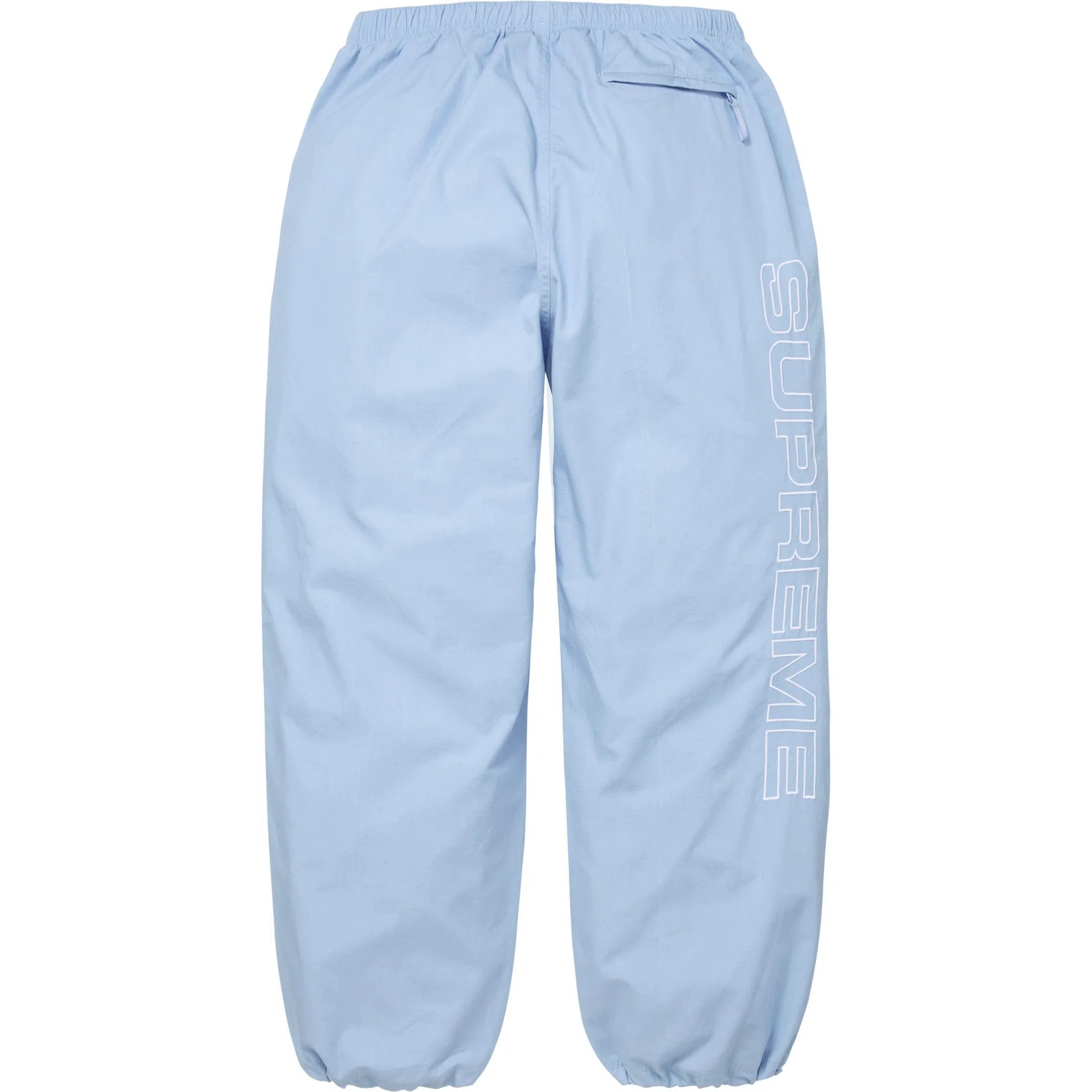  Supreme FW25 Spellout Embroidered Ripstop Track Pant "Light Blue" | Farsel