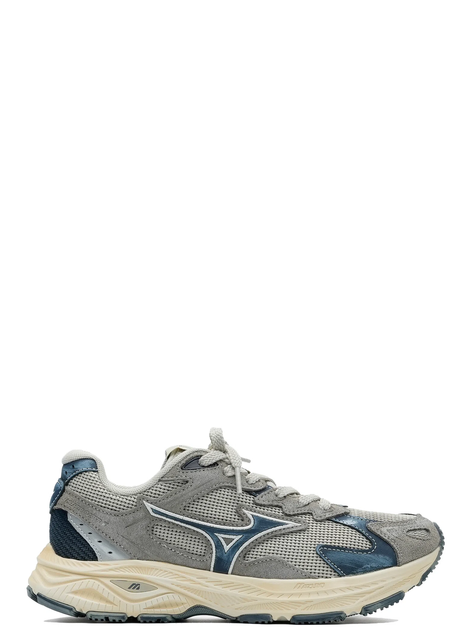 Кроссовки Mizuno Racer S "Stone / Gray / Navy Blue" | Farsel