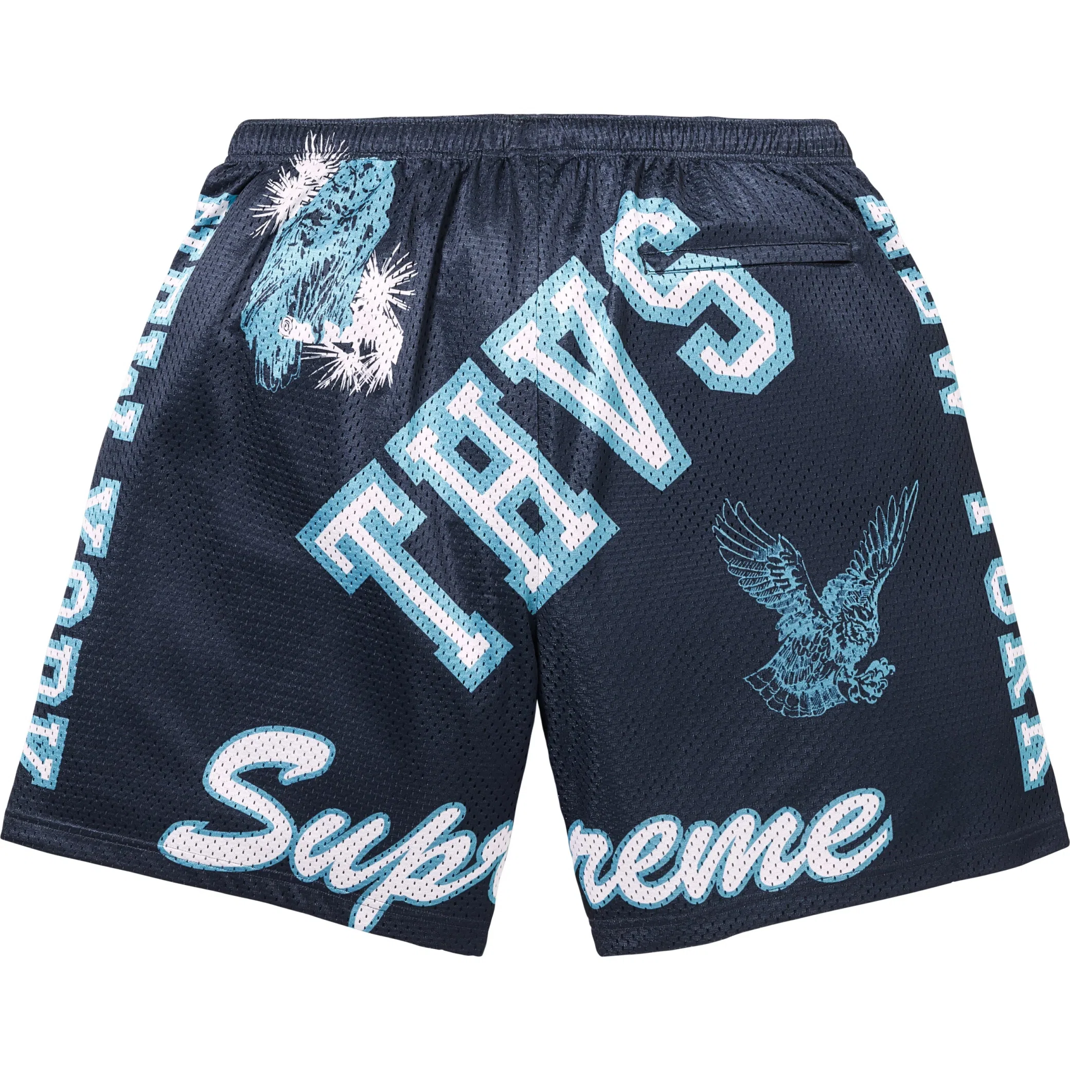  Supreme SS25 Varsity Mesh Short "Navy" | Farsel
