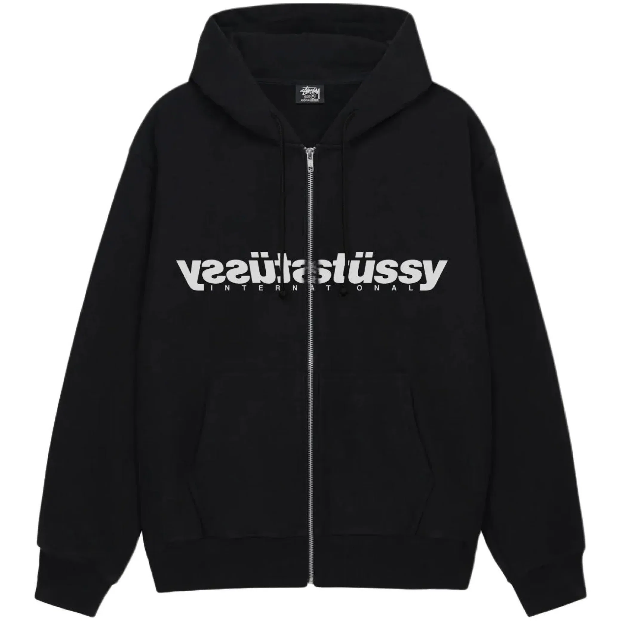 Худи Stussy Mirror Zip Hoodie "Black" | Farsel