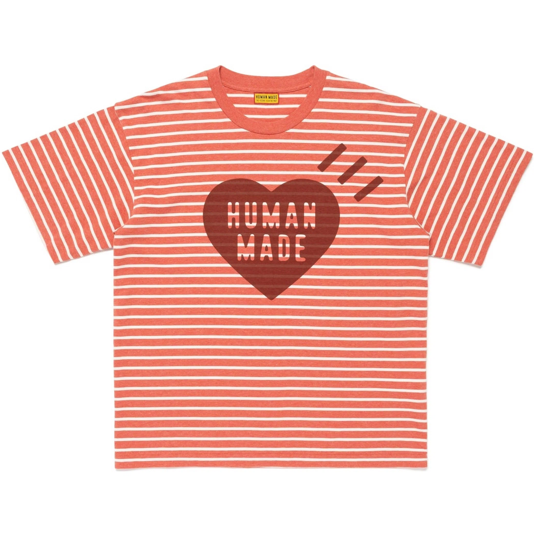 Футболки Human Made Heart Striped T-Shirt "Red" | Farsel