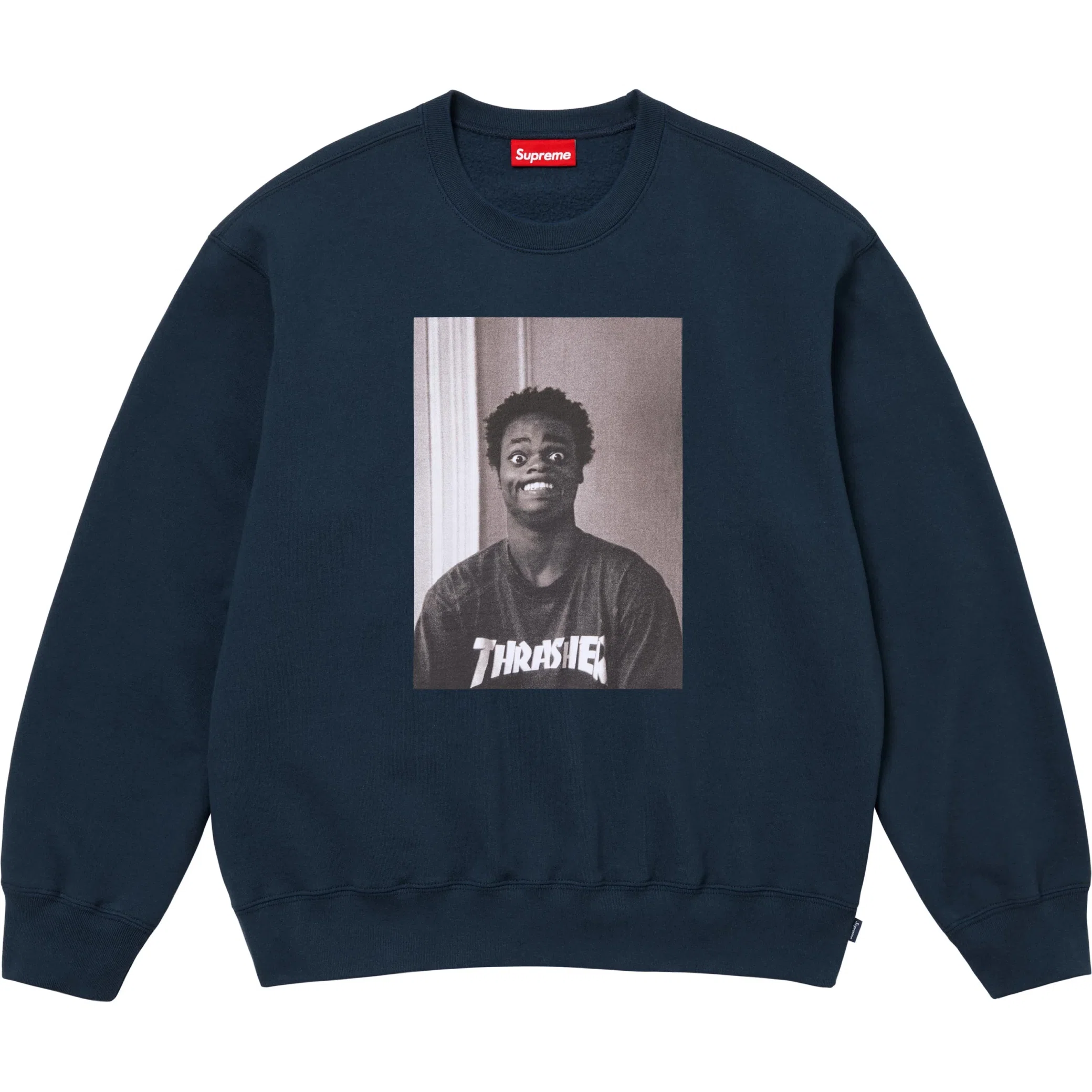  Supreme FW24 Thrasher Crewneck "Navy" | Farsel