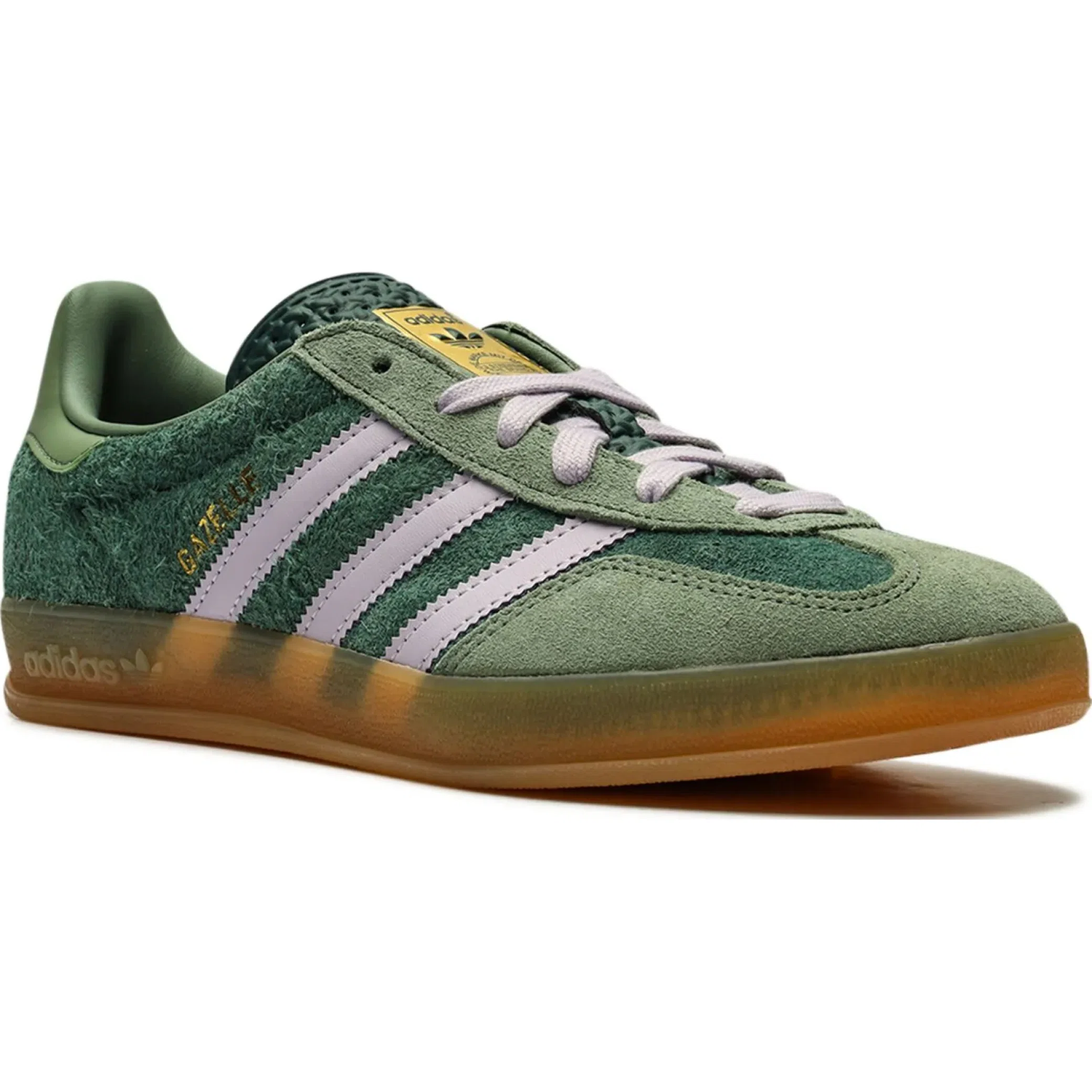 Кроссовки Adidas Gazelle Indoor "Mineral Green Silver" | Farsel