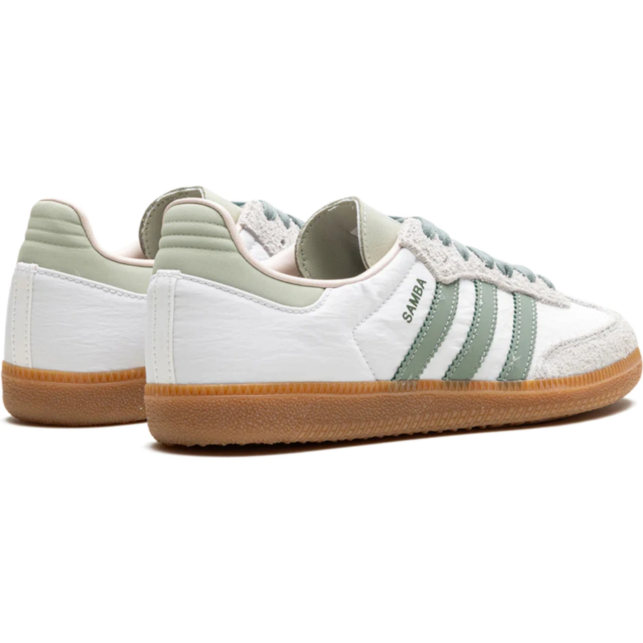 Кроссовки Adidas Samba OG WMNS "White Silver Green" | Farsel