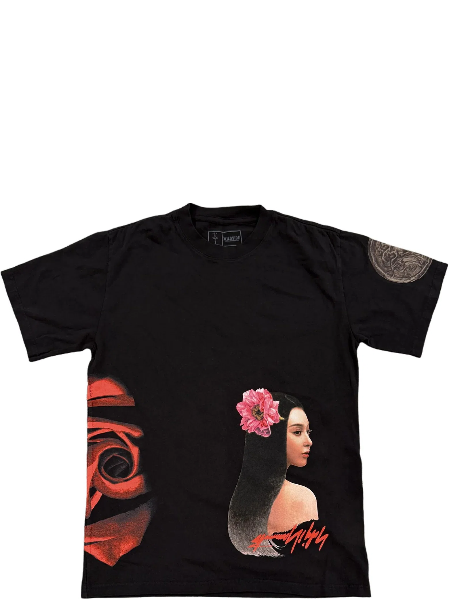 Футболки Travis Scott FW24 Yohji Yamamoto Wildside Tee "Black" | Farsel