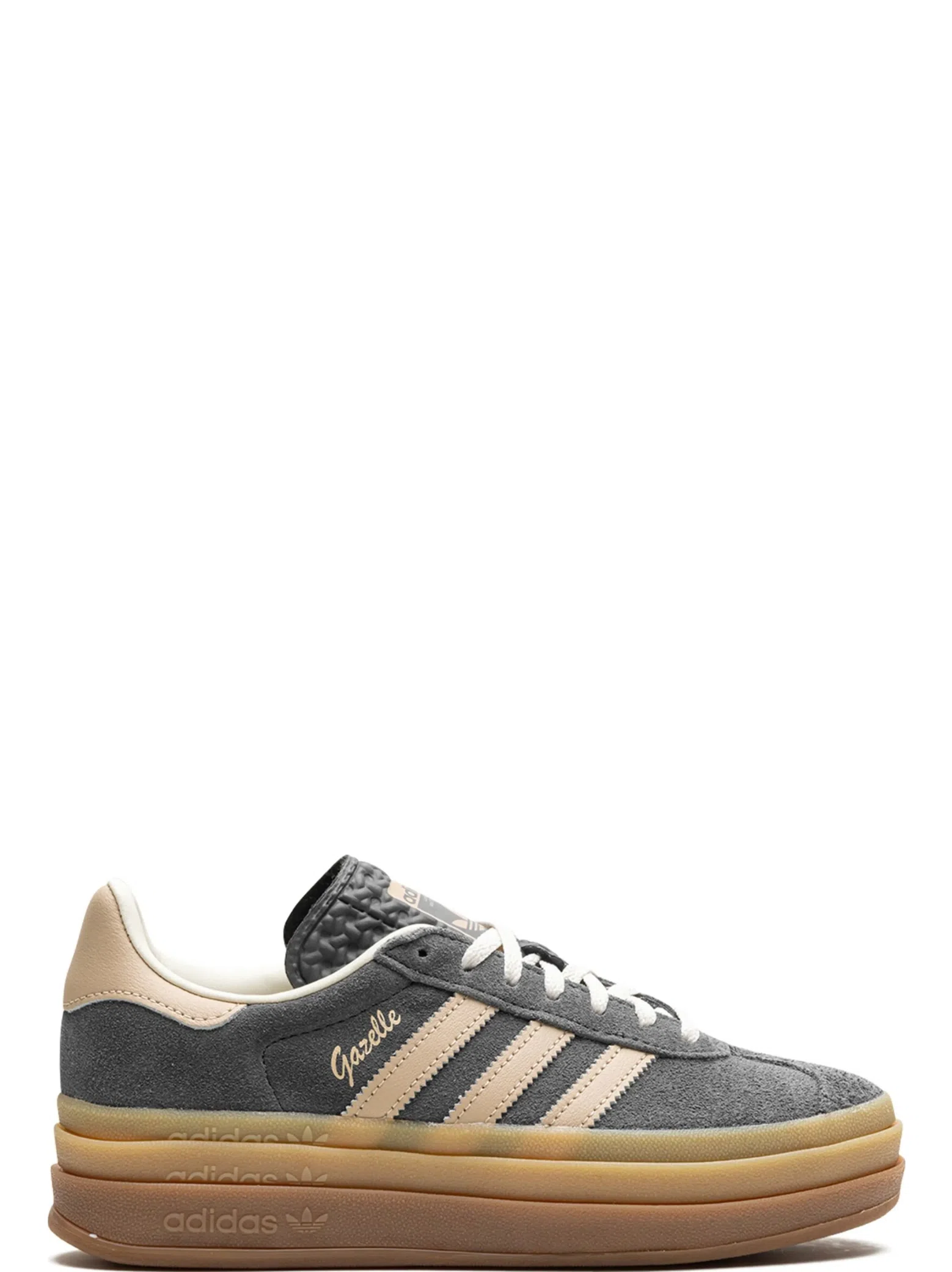 Кроссовки Adidas Gazelle Bold WMNS "GREY MAGIC BEIGE GUM" | Farsel
