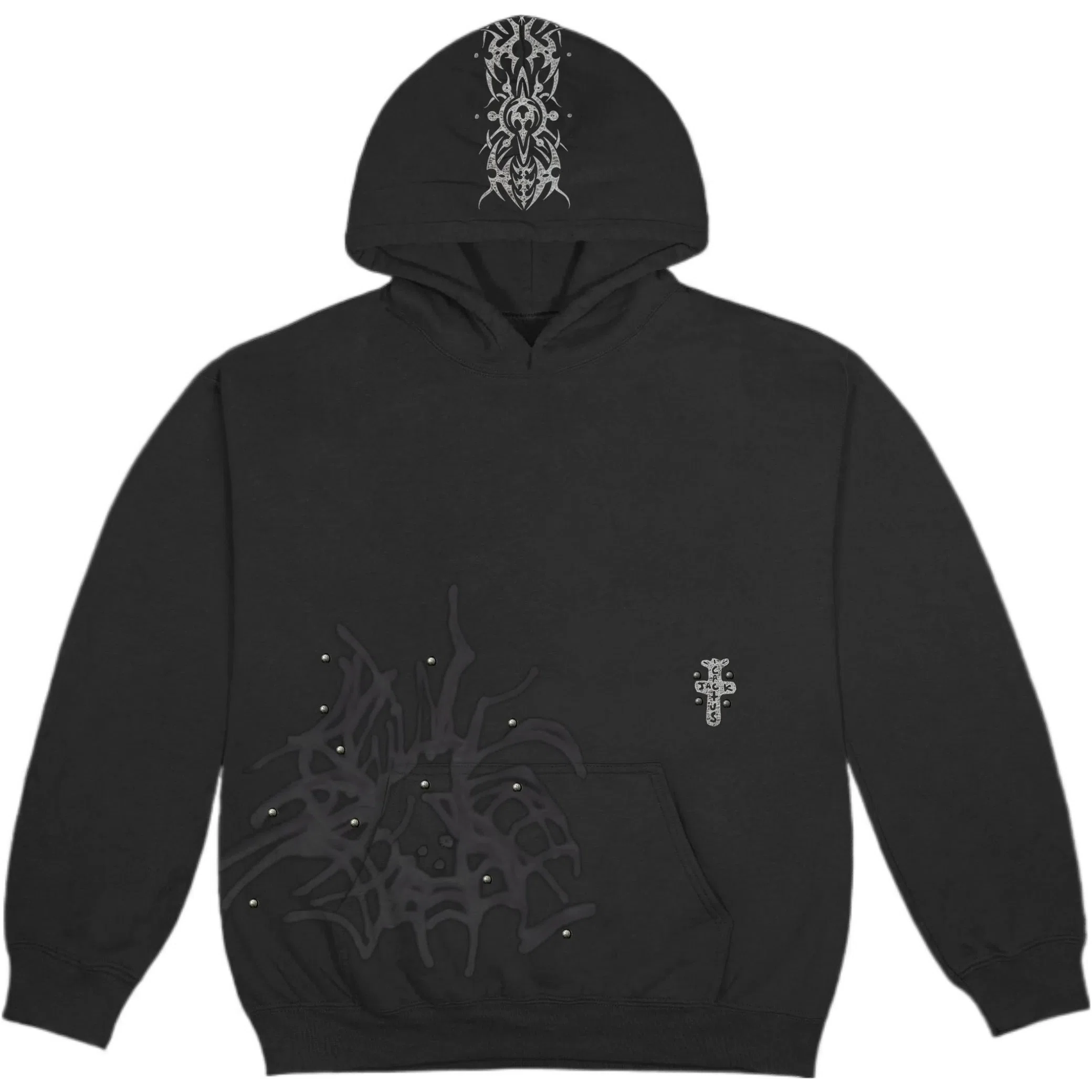 Худи Travis Scott FW22 Studded Hoodie "Black" | Farsel