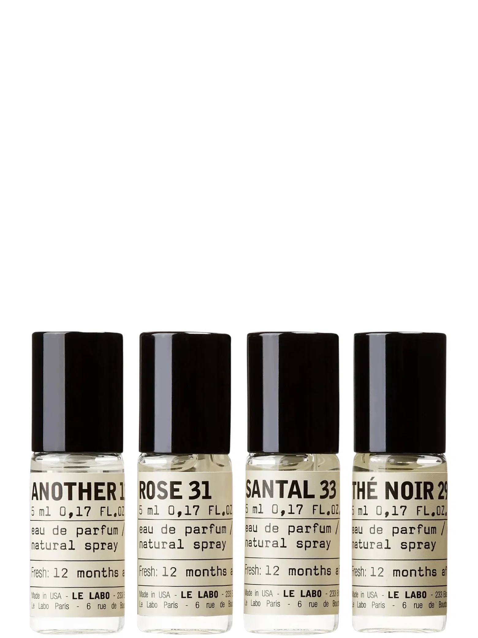 Парфюмы Le Labo Discovery Set "Another 31 / Rose 31 / Santal 33 / The Noir 29" 4x5ml | Farsel