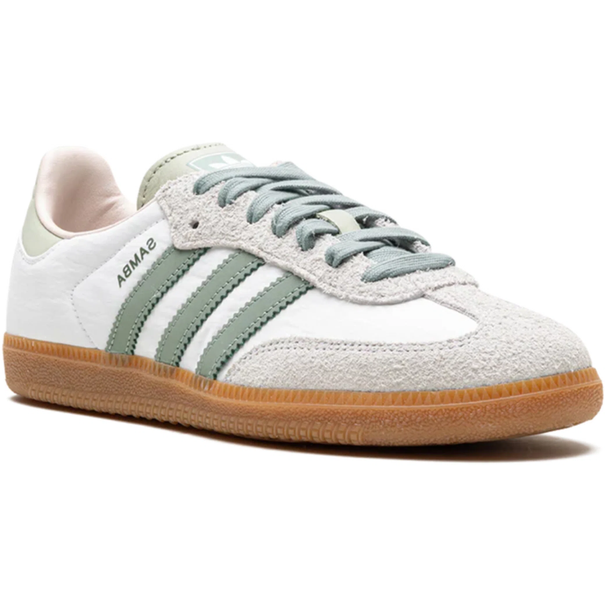 Кроссовки Adidas Samba OG WMNS "White Silver Green" | Farsel