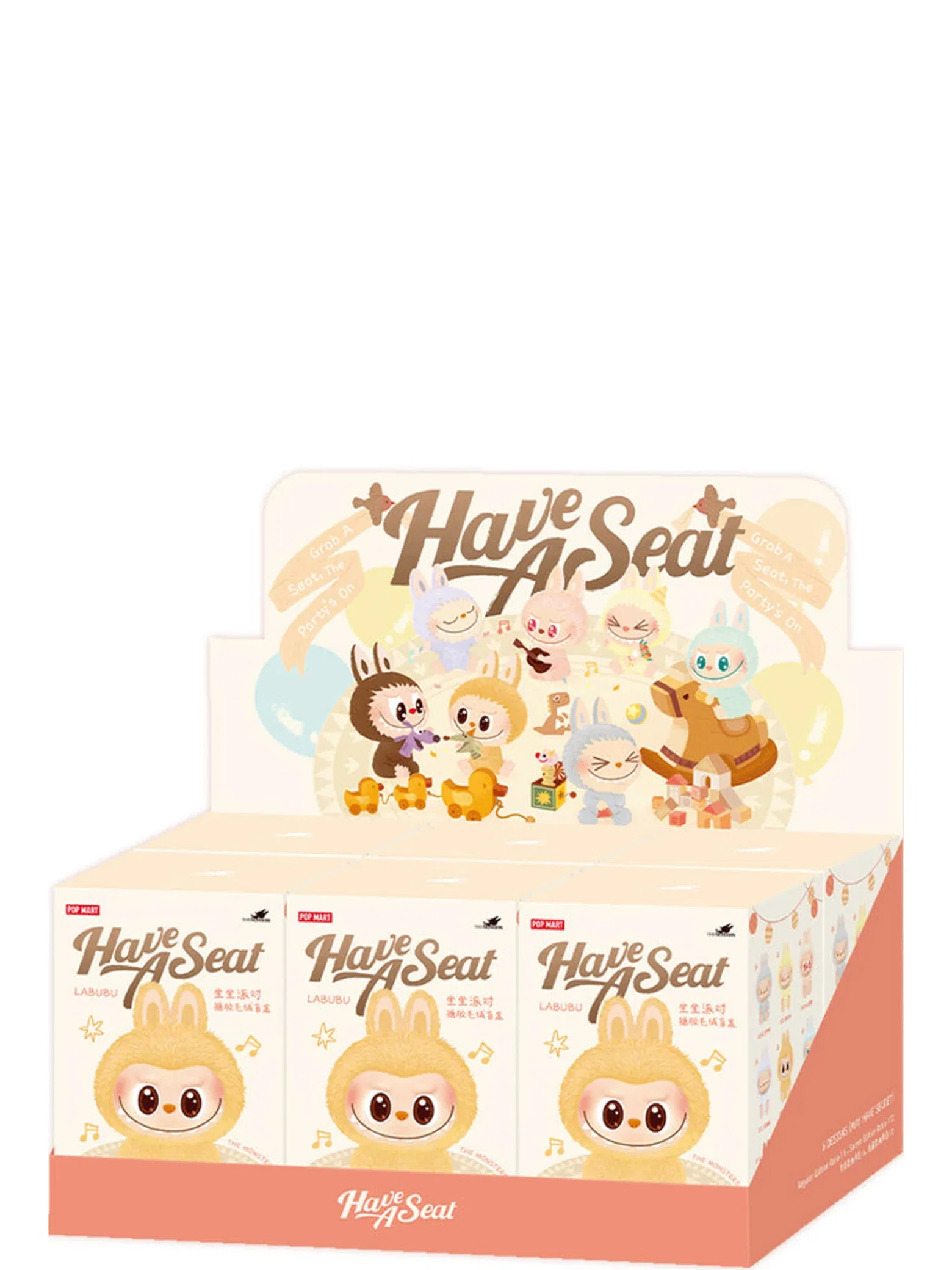 Брелоки Pop Mart Labubu THE MONSTERS Have a Seat Vinyl Plush Blind Box Whole Set | Farsel