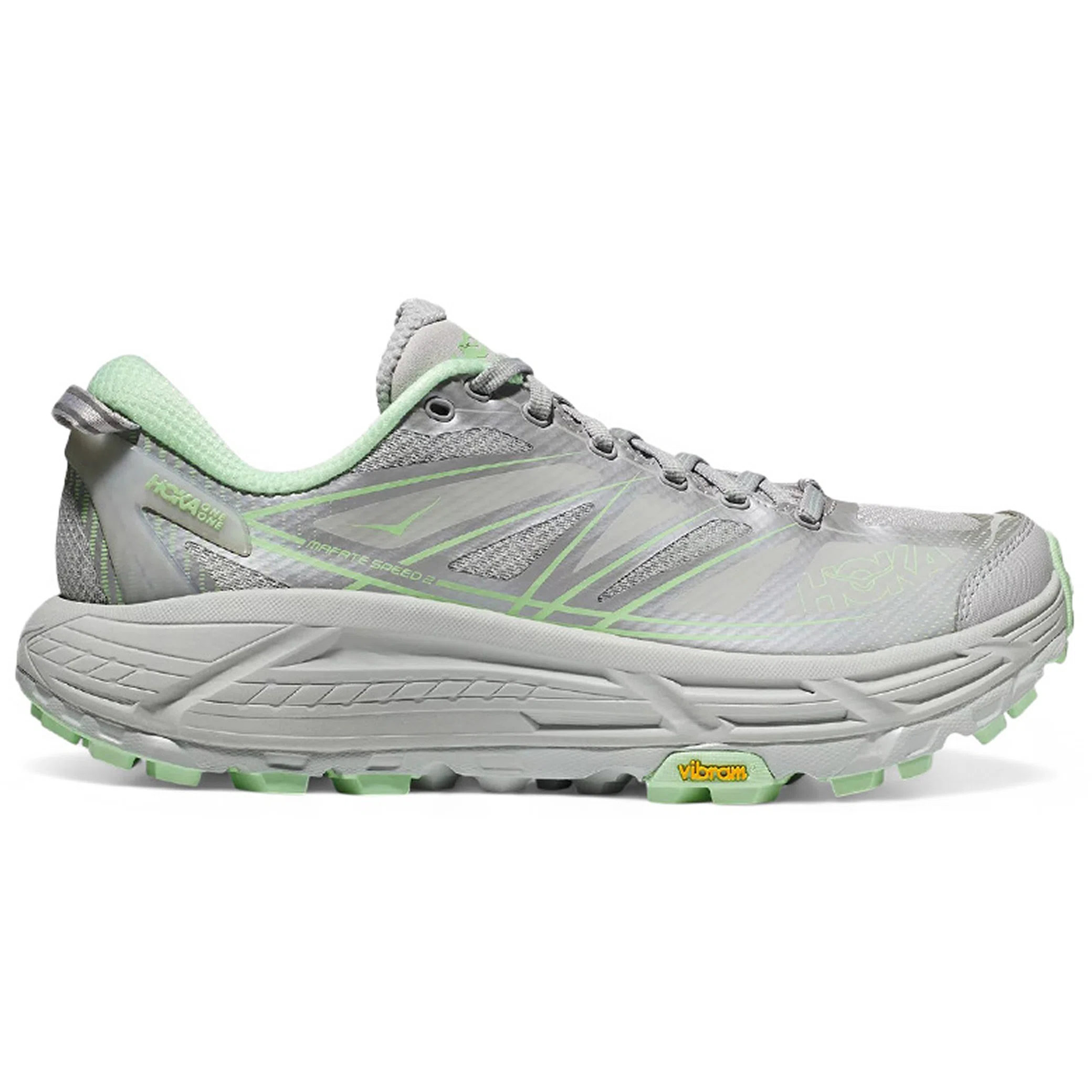 Кроссовки HOKA Mafate Speed 2 "Harbor Mist Lime Glow" | Farsel
