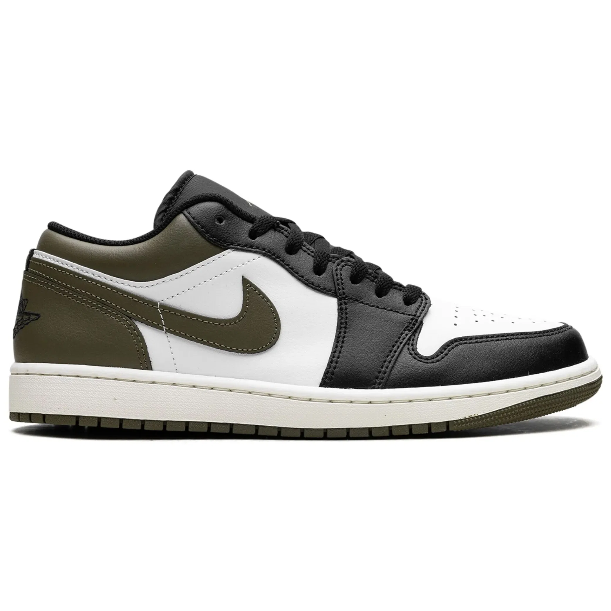 Nike Air Jordan 1 Low "Black Toe - Medium Olive" | Farsel