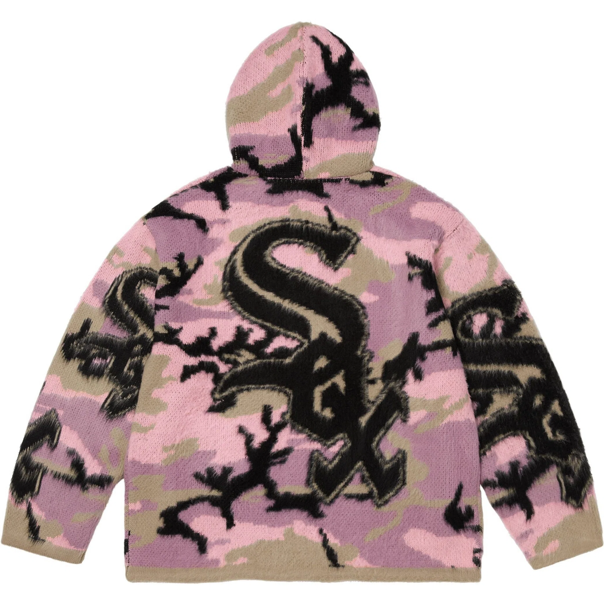 Худи Supreme FW25 Chicago White Sox Zip Up Hooded Sweater "Pink Camo" | Farsel