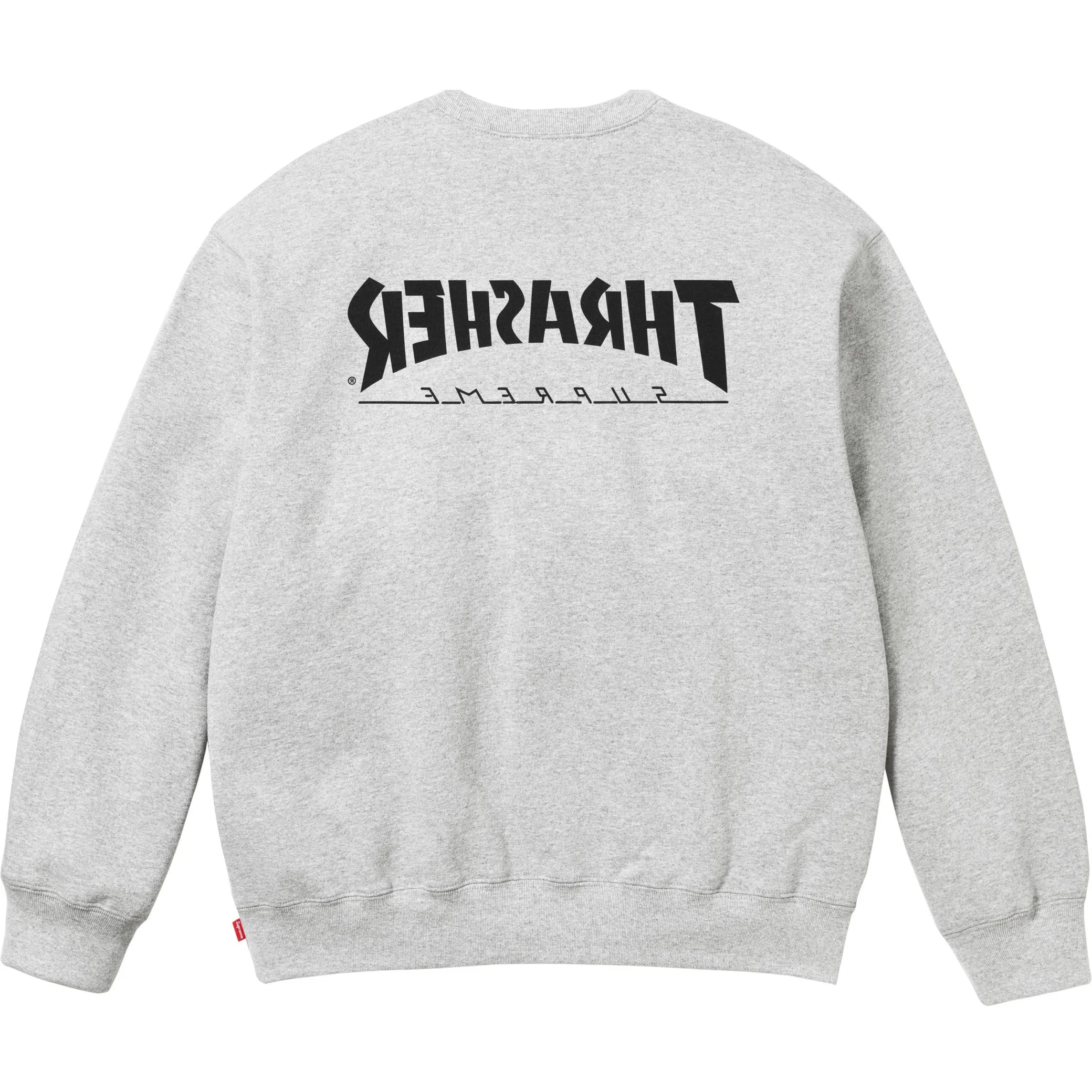 Свитшоты Supreme FW24 Thrasher Crewneck "Heather Grey" | Farsel