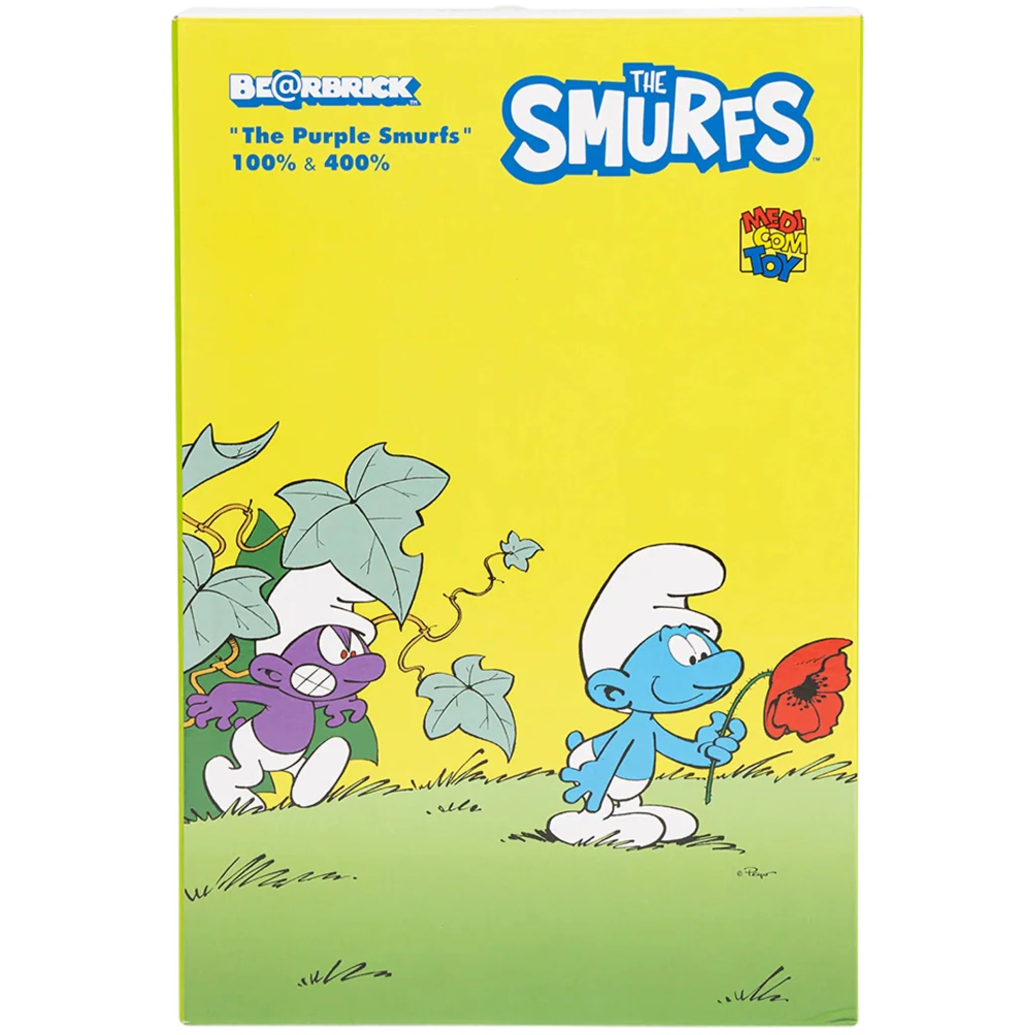 Игрушки Medicom Toy Bearbrick x The Smurfs (The Purple Smurfs) "100% & 400% Set" | Farsel