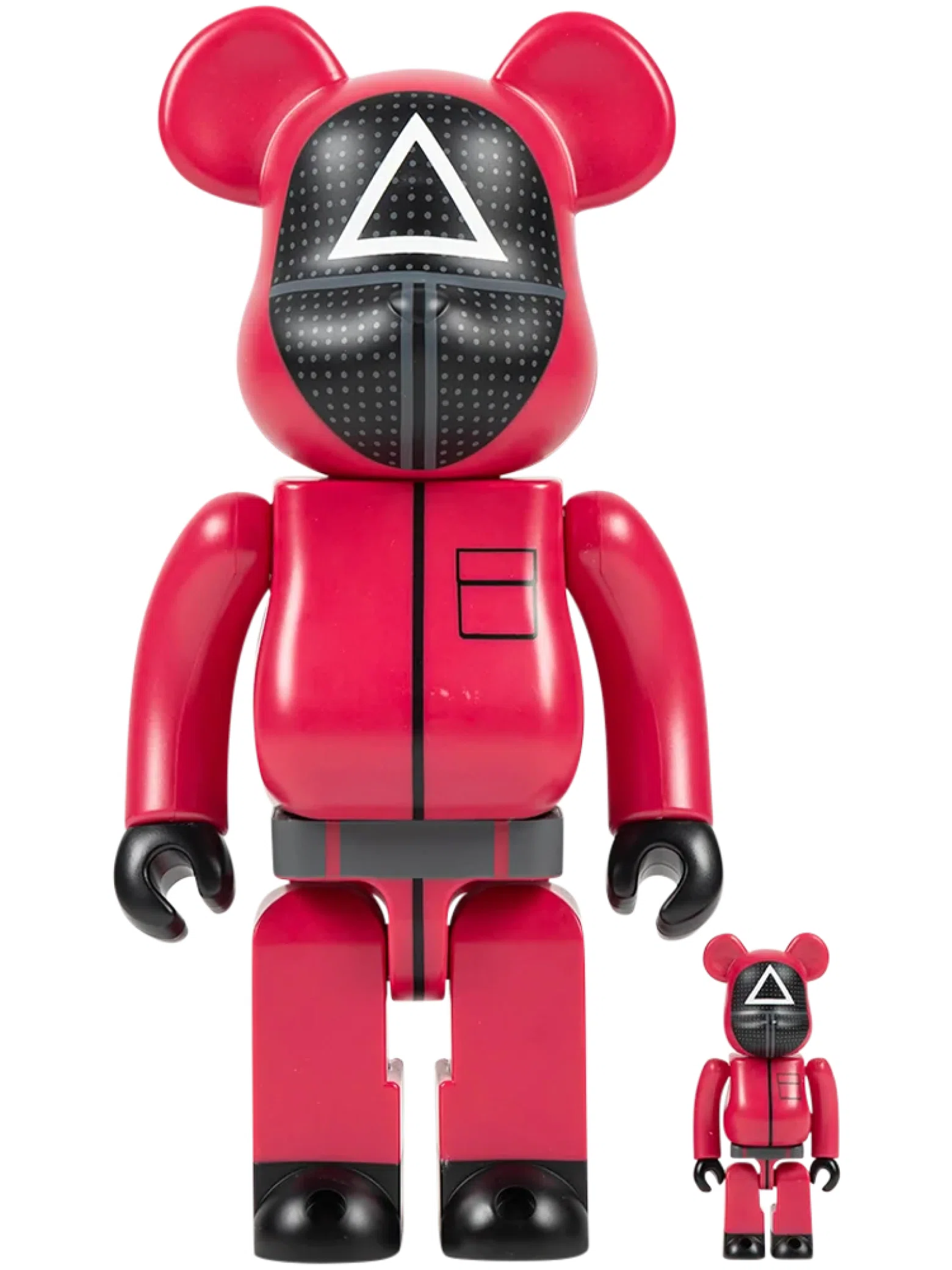 Игрушки Medicom Toy Bearbrick "Squid Game Guard (Triangle) 100% & 400" | Farsel