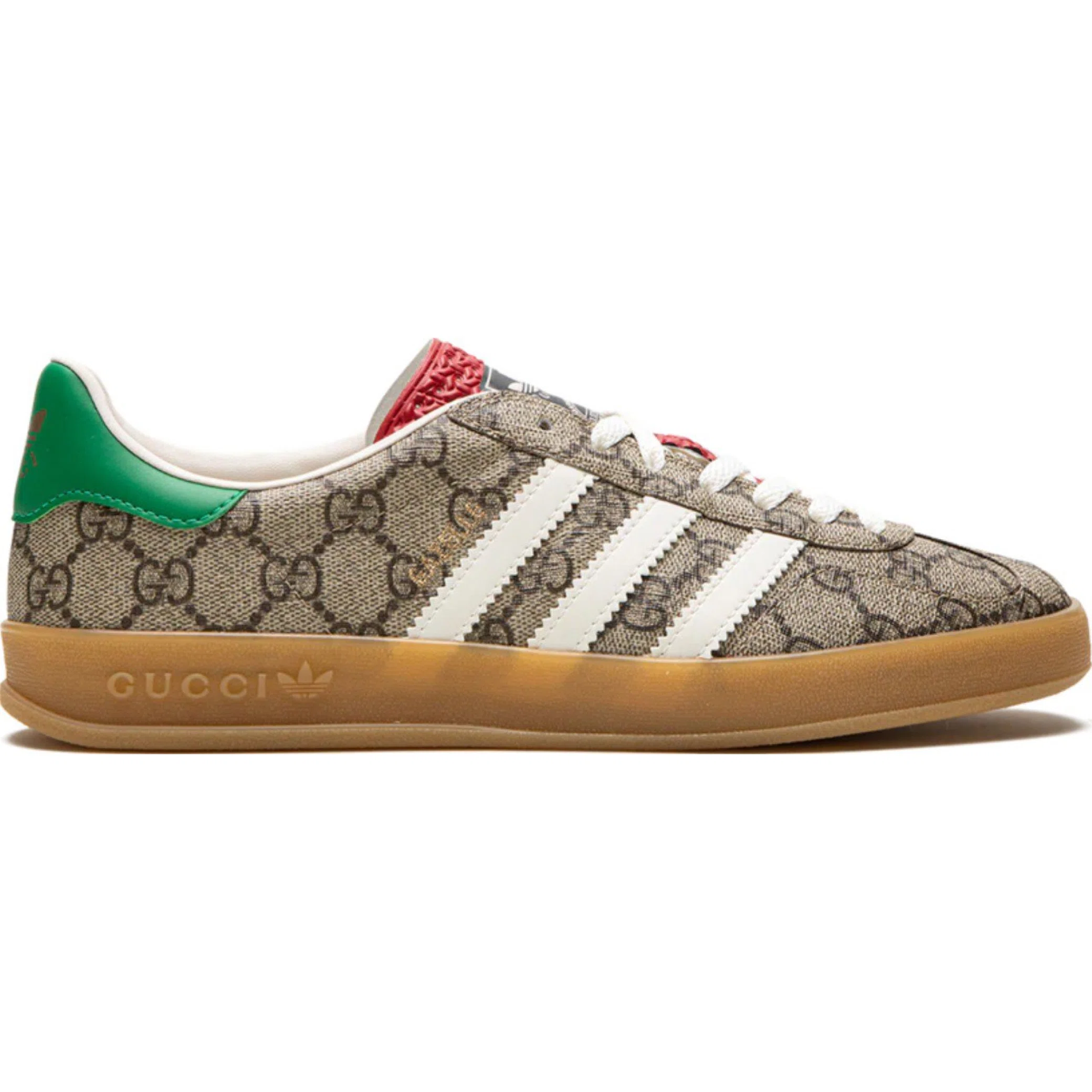 Кроссовки Adidas Gazelle "Gucci - GG Monogram - Beige" | Farsel