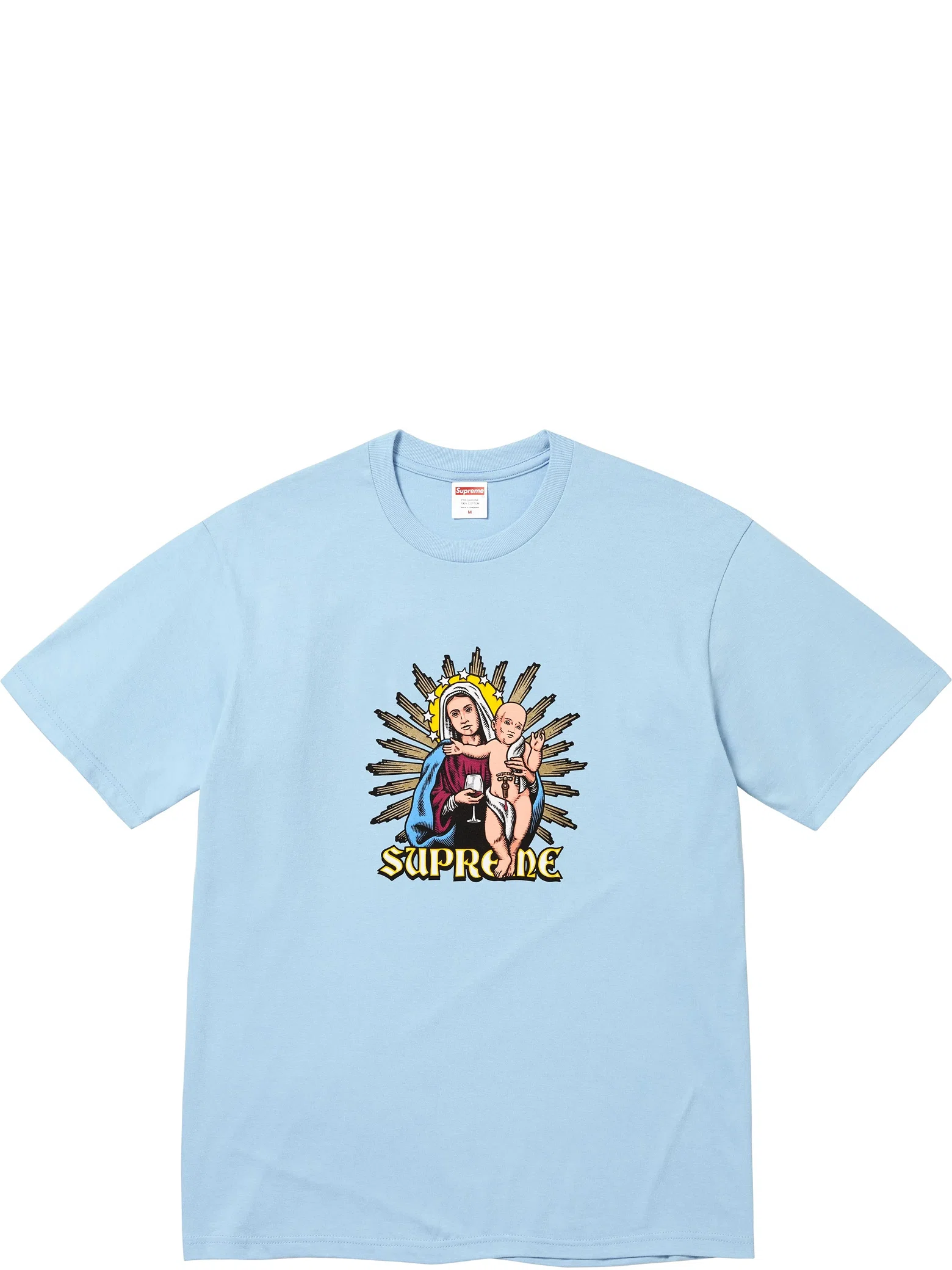 Футболки Supreme FW24 Blood Tee "Powder Blue" | Farsel