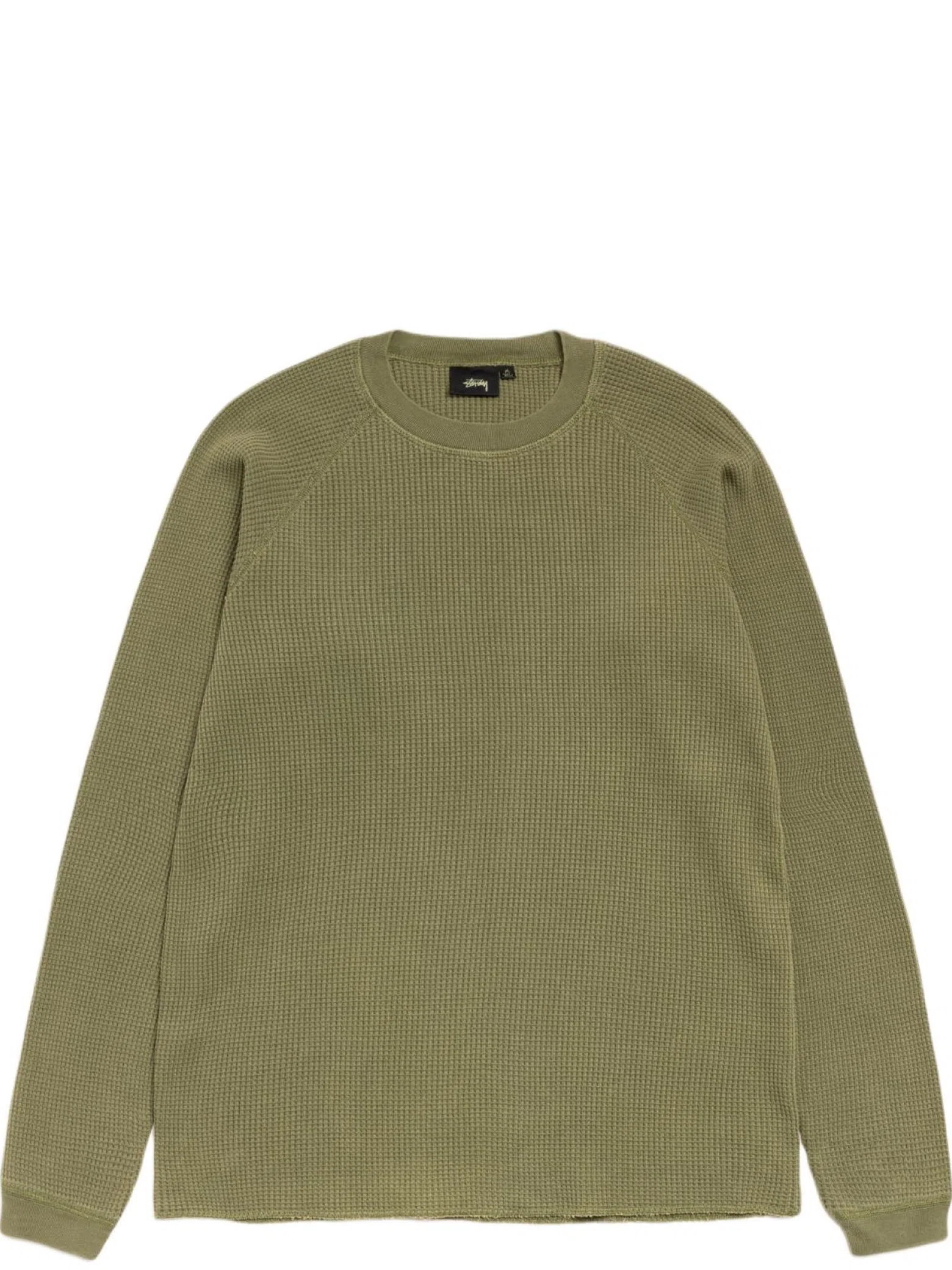 Лонгсливы Stussy Mantra Raglan Thermal "Olive" | Farsel