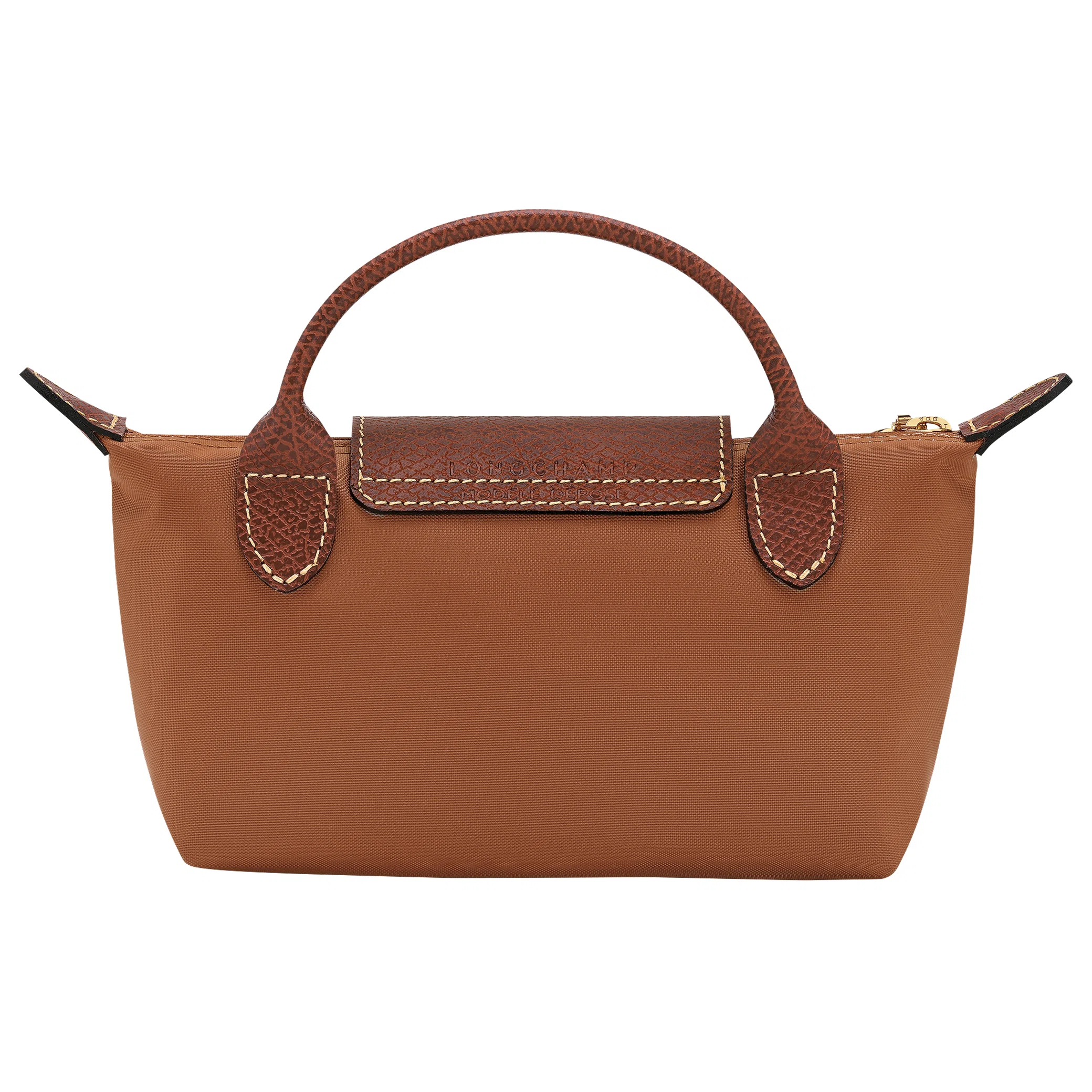 Сумки Longchamp Le Pliage Original Pouch With Handle "Cognac" | Farsel