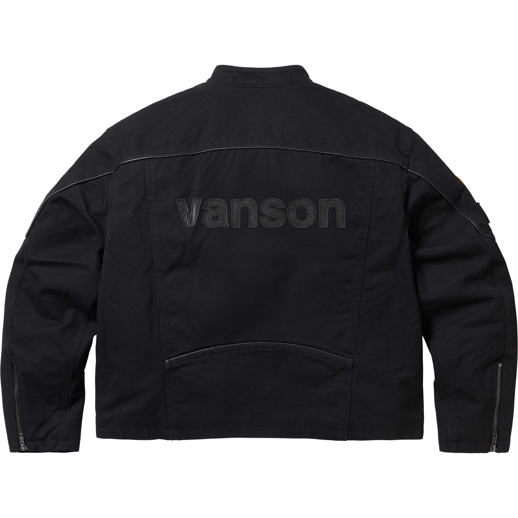  Supreme SS25 Vanson Leathers Cordura Cotton Jacket "Black" | Farsel