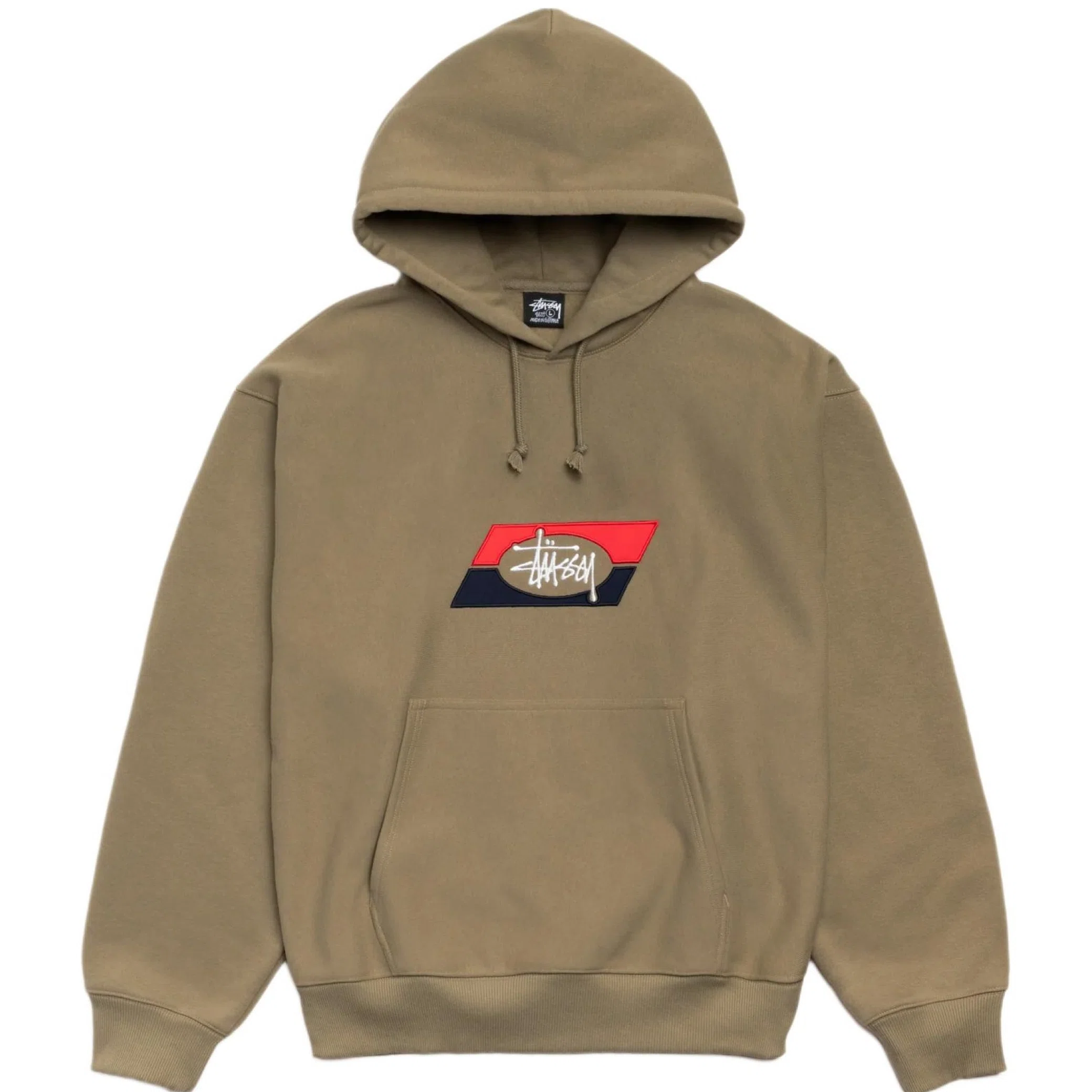 Худи Stussy Double Stripe Embroidered Hoodie "Army" | Farsel