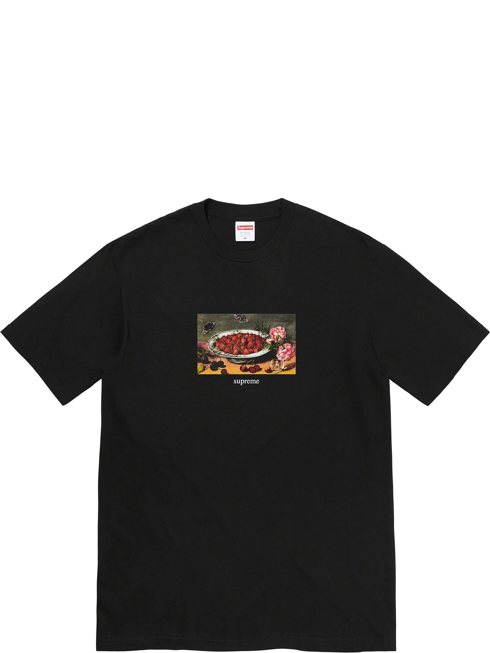 Футболки Supreme SS23 Strawberries Tee "Black" | Farsel