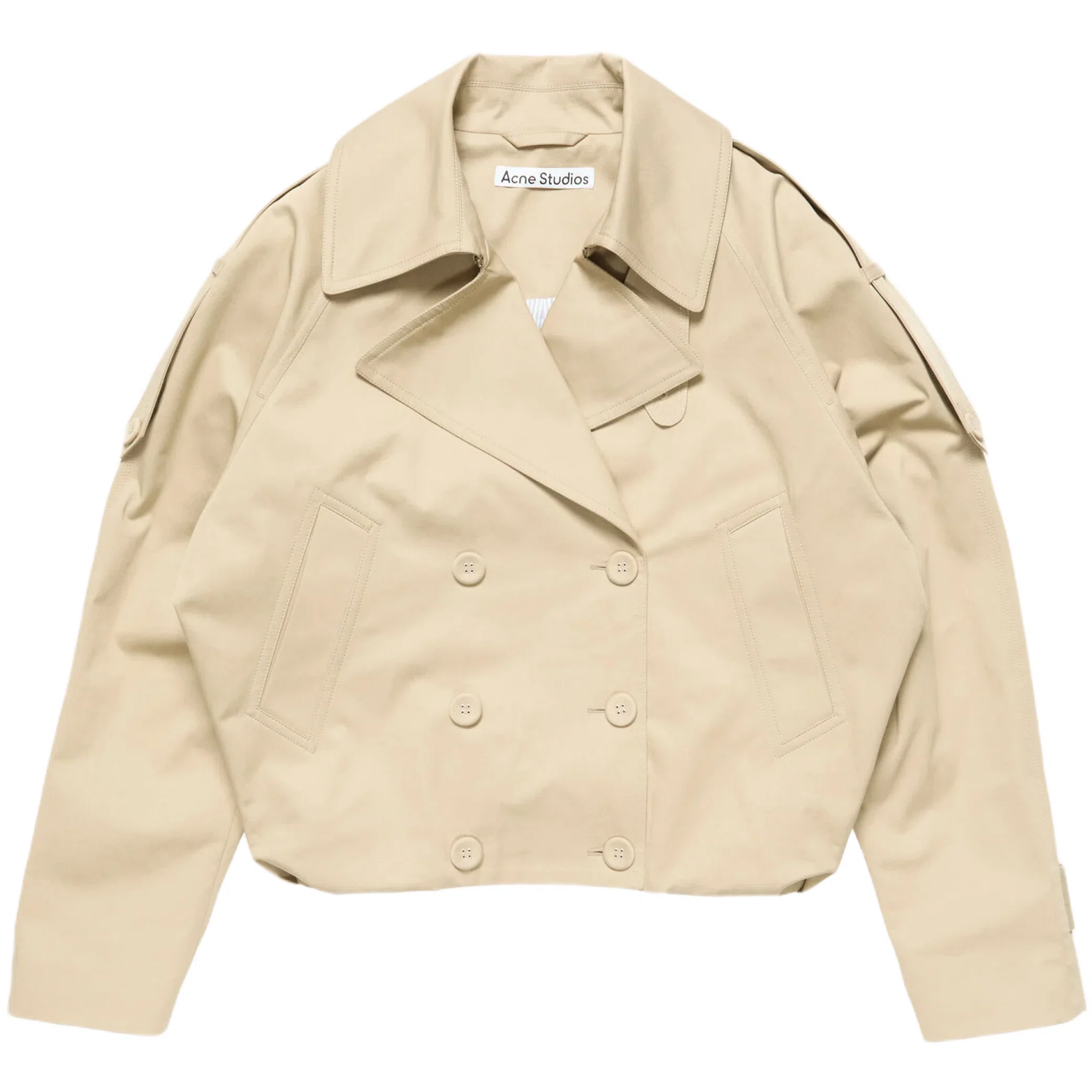 Куртки Acne Studios Short Trench Coat "Pale Beige" | Farsel