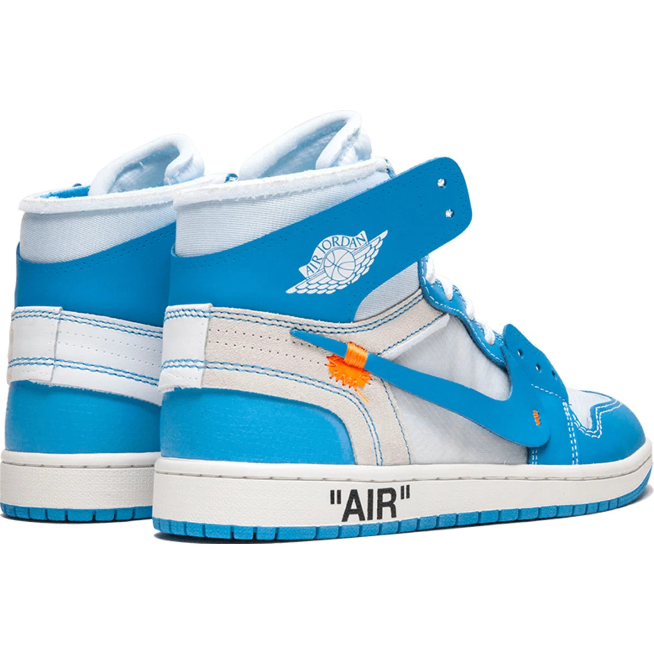 Кроссовки Nike Air Jordan 1 Retro High "Off-White - University Blue" | Farsel