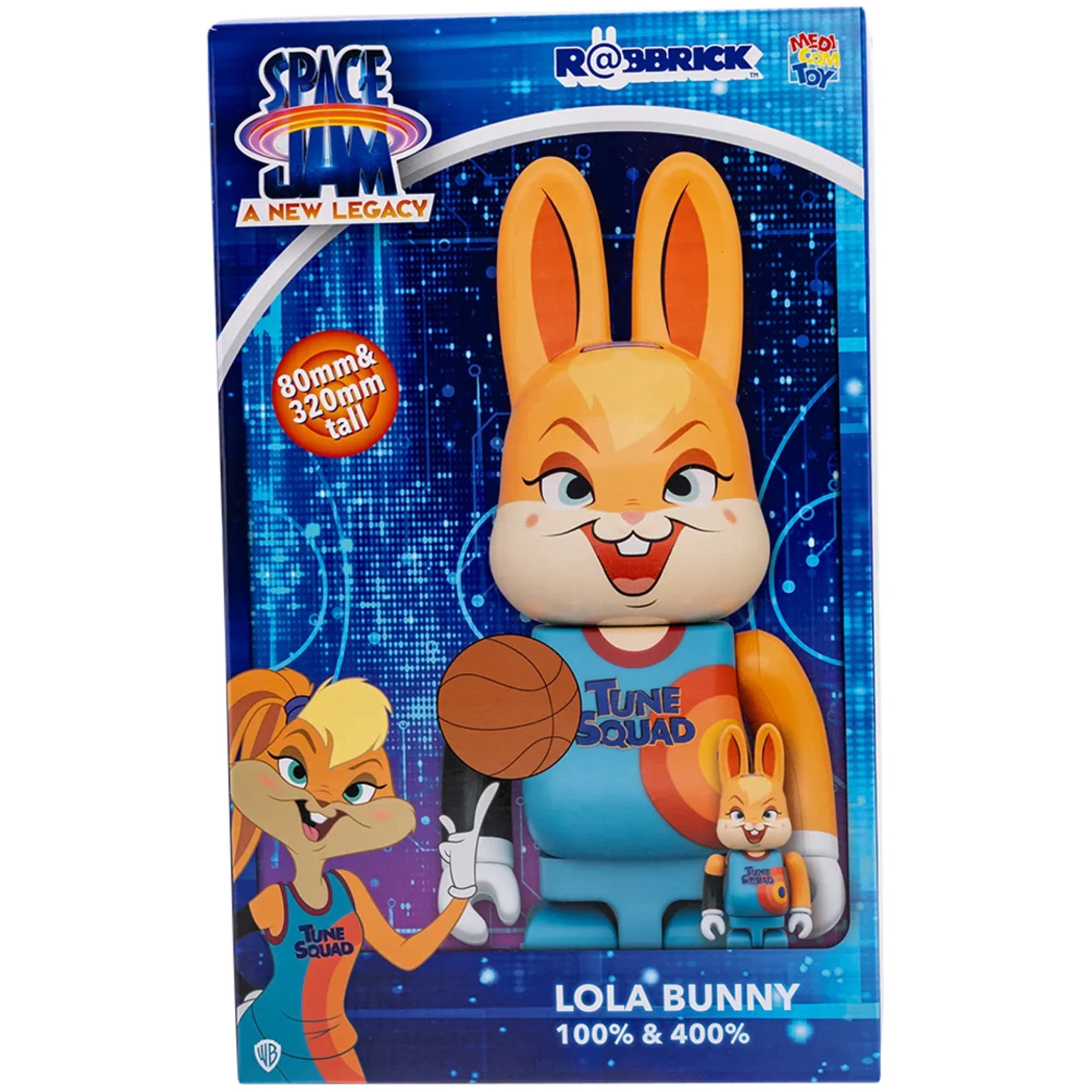 Игрушки Medicom Toy Bearbrick x Space Jam: ANL Rabbrick Lola Bunny "100% & 400% Set" | Farsel
