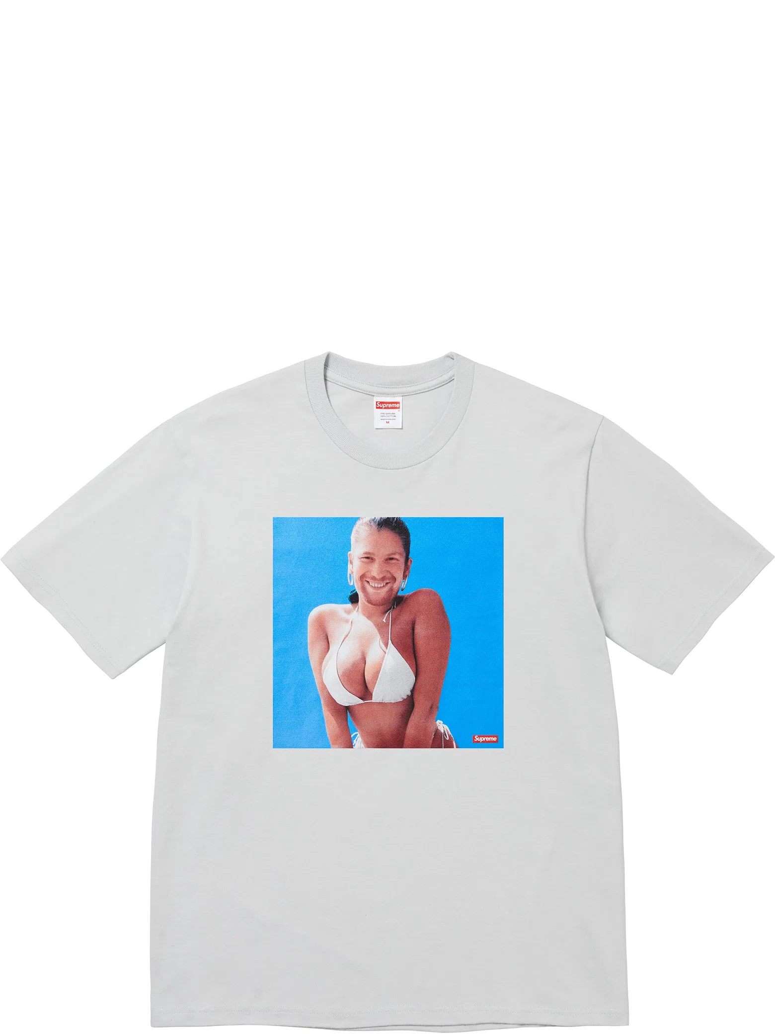 Футболки Supreme SS25 Aphex Twin Windowlicker Week1 Tee "Cement" | Farsel