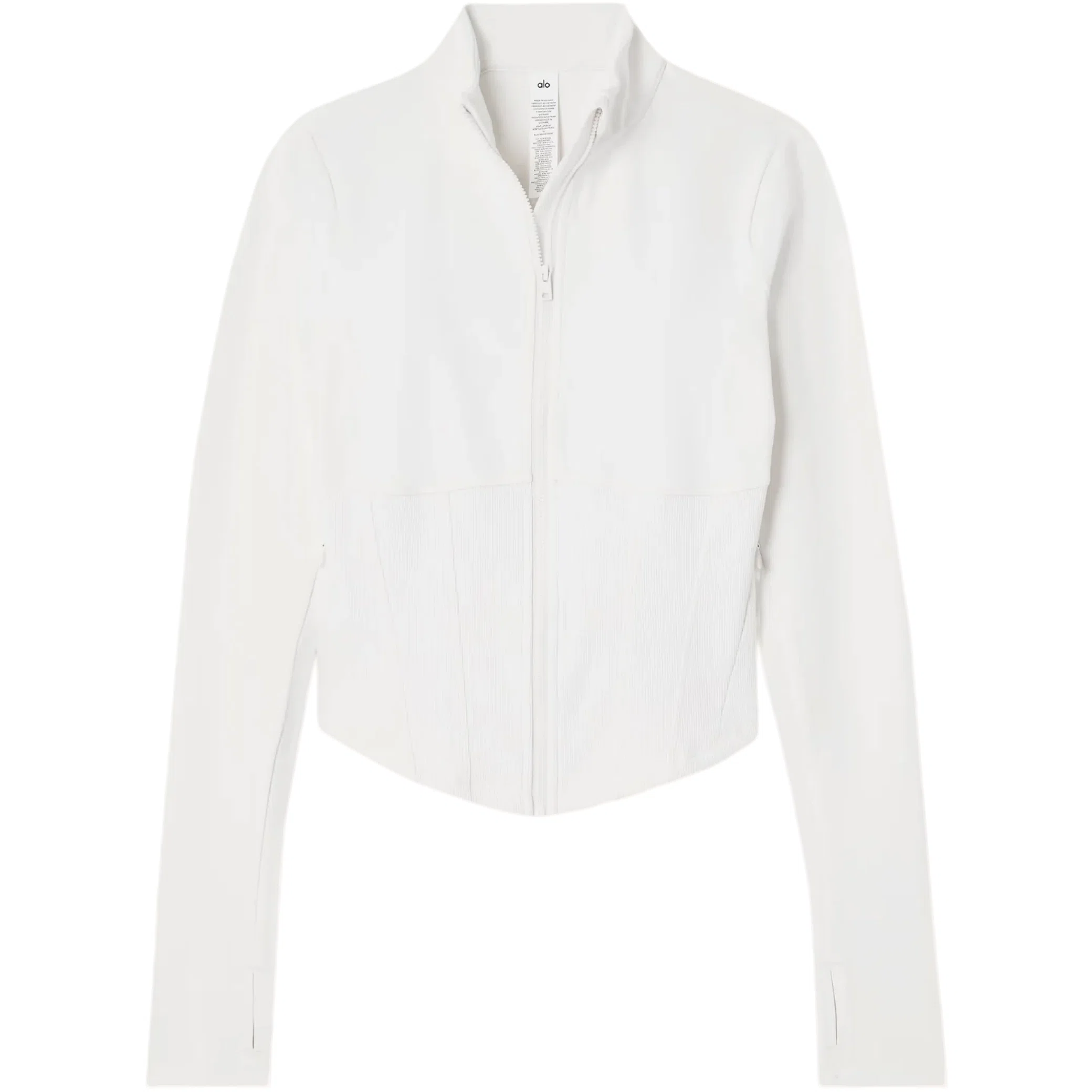Рашгарды Alo Yoga Airbrush Corset Full Zip Jacket "White" | Farsel