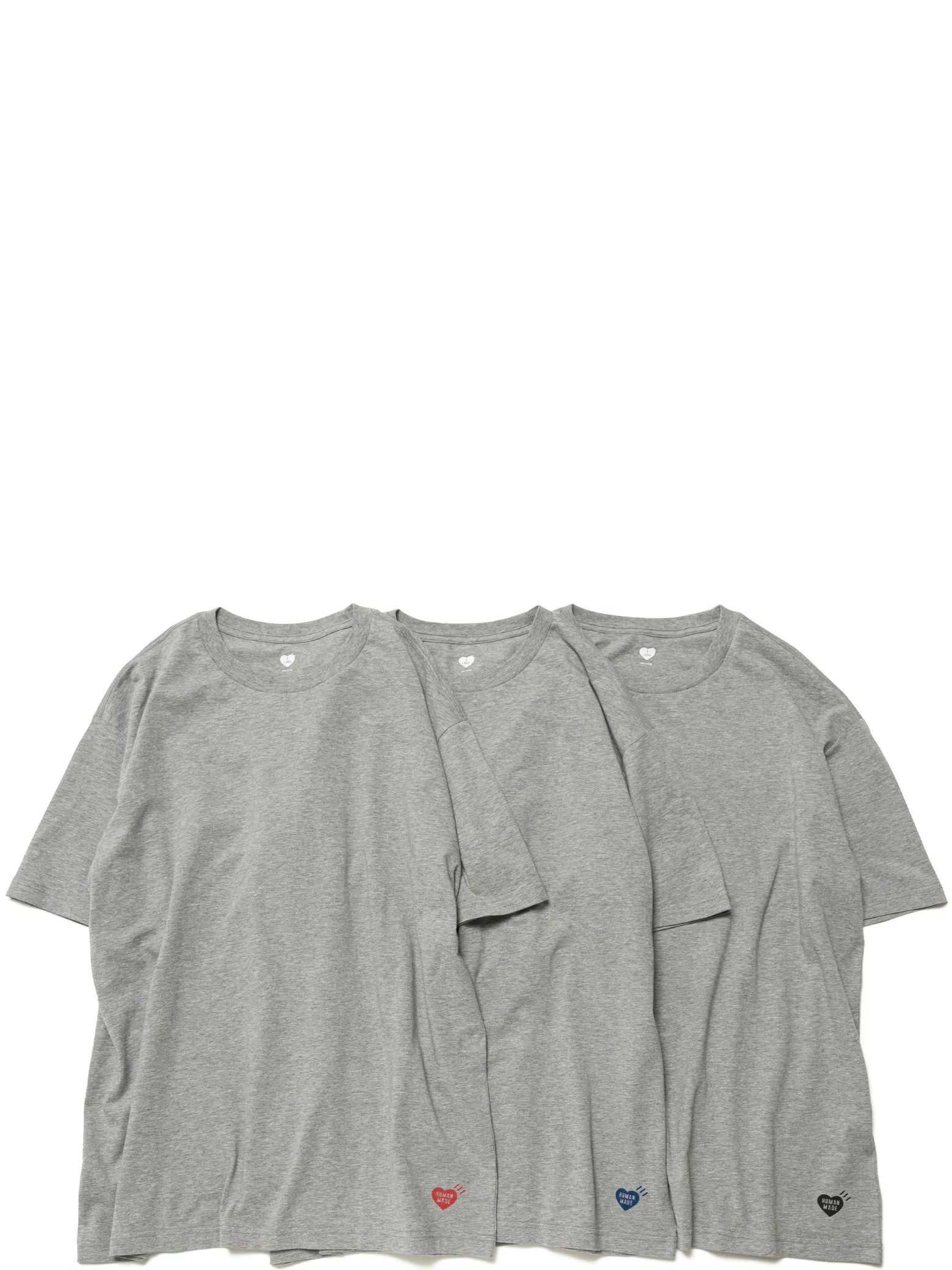 Футболки Human Made 3-Pack T-Shirt "Grey" | Farsel