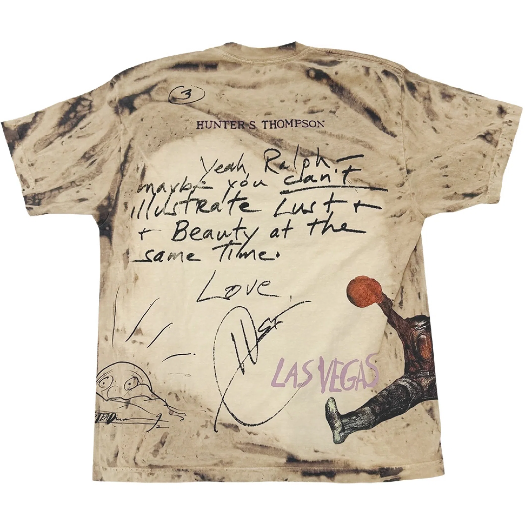  Travis Scott FW24 Ralph Steadman Fear T-Shirt "Multicolor" | Farsel