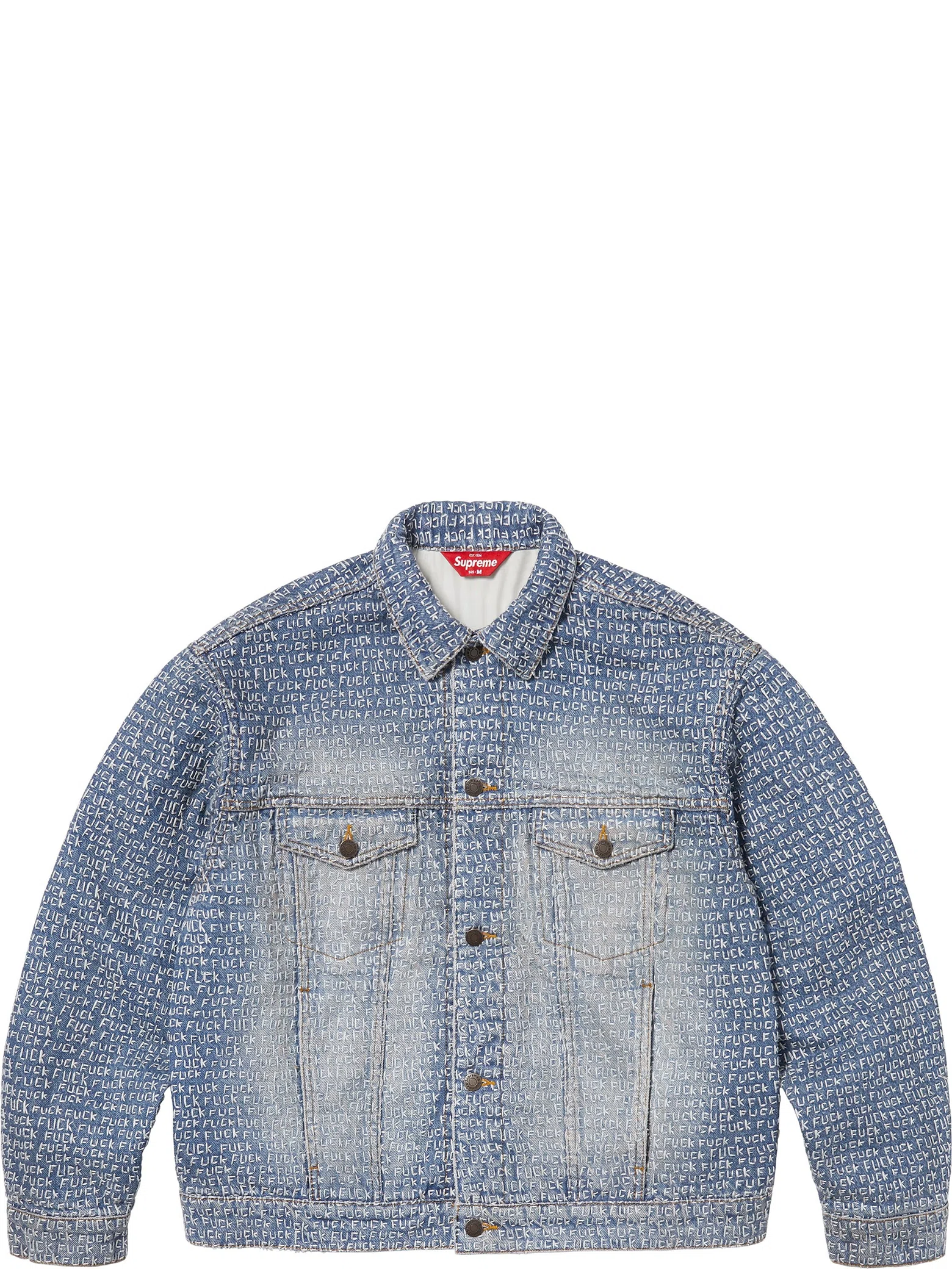 Куртки Supreme SS25 Fuck Stitch Denim Trucker Jacket "Blue" | Farsel