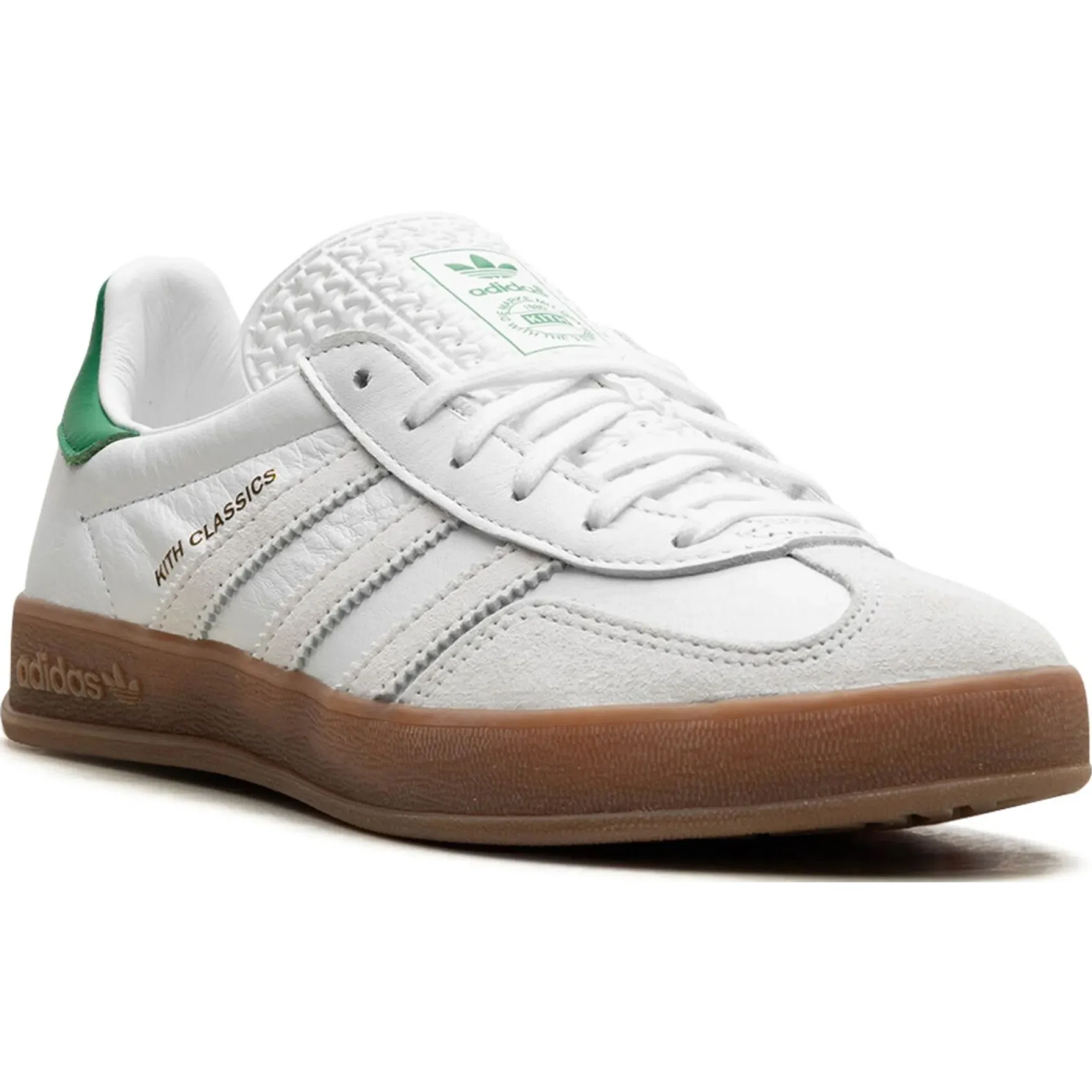 Кроссовки Adidas Gazelle Indoor "Kith - White / Green" | Farsel