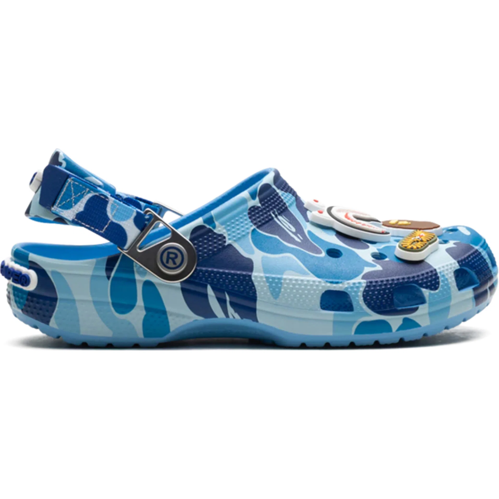  Crocs Classic Clog A Bathing Ape ABC "Camo Blue" | Farsel