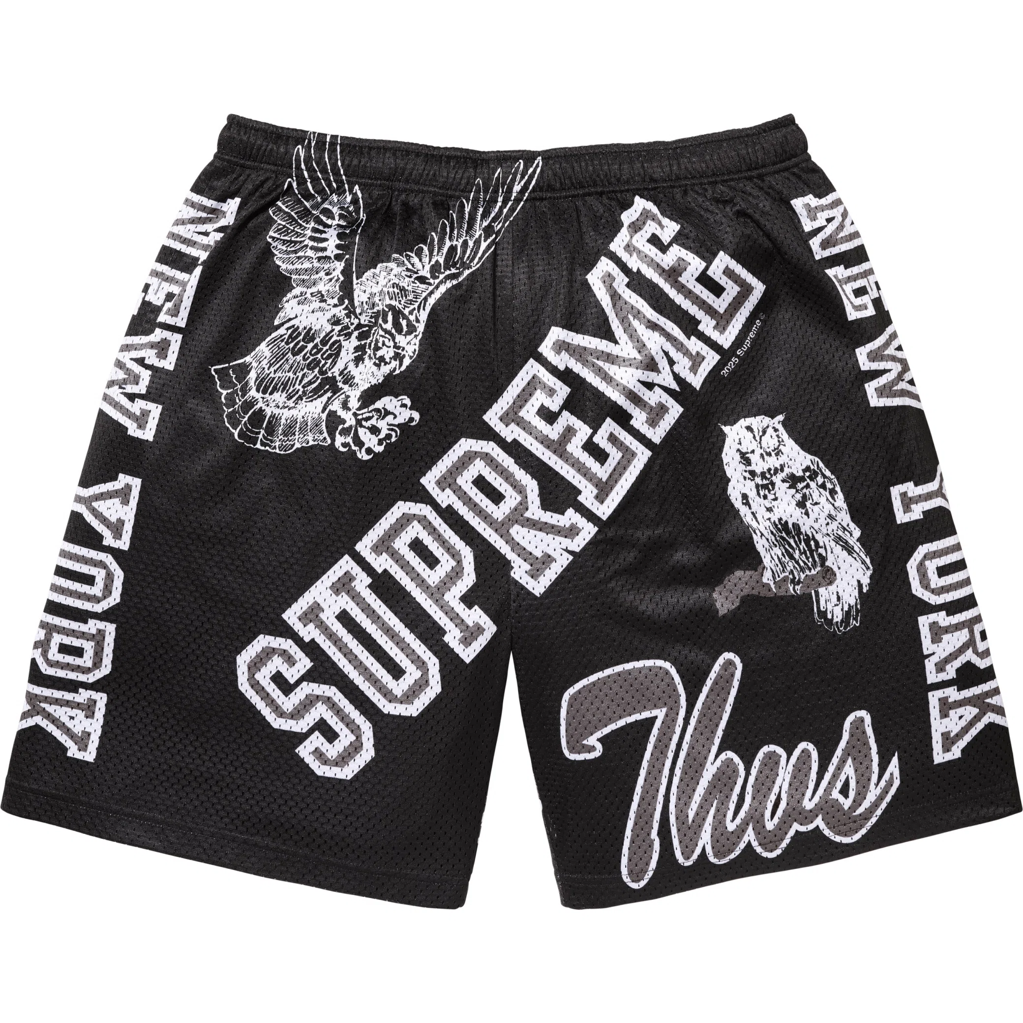  Supreme SS25 Varsity Mesh Short "Black" | Farsel